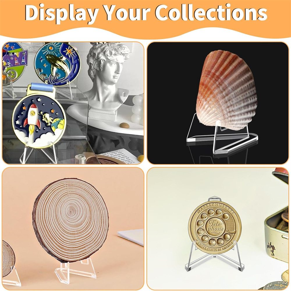 XDeer Tischkartenhalter Mini Kartenständer, 30 Stück, Acryl Karten Display Sportkarten, (30), Sportkartenhalter, Abgestufte Transparente Kartendisplay