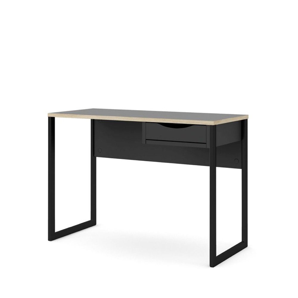 ebuy24 cm Fula 1 110 schwarz, Schreibtisch Schreibtisch matt Schublade