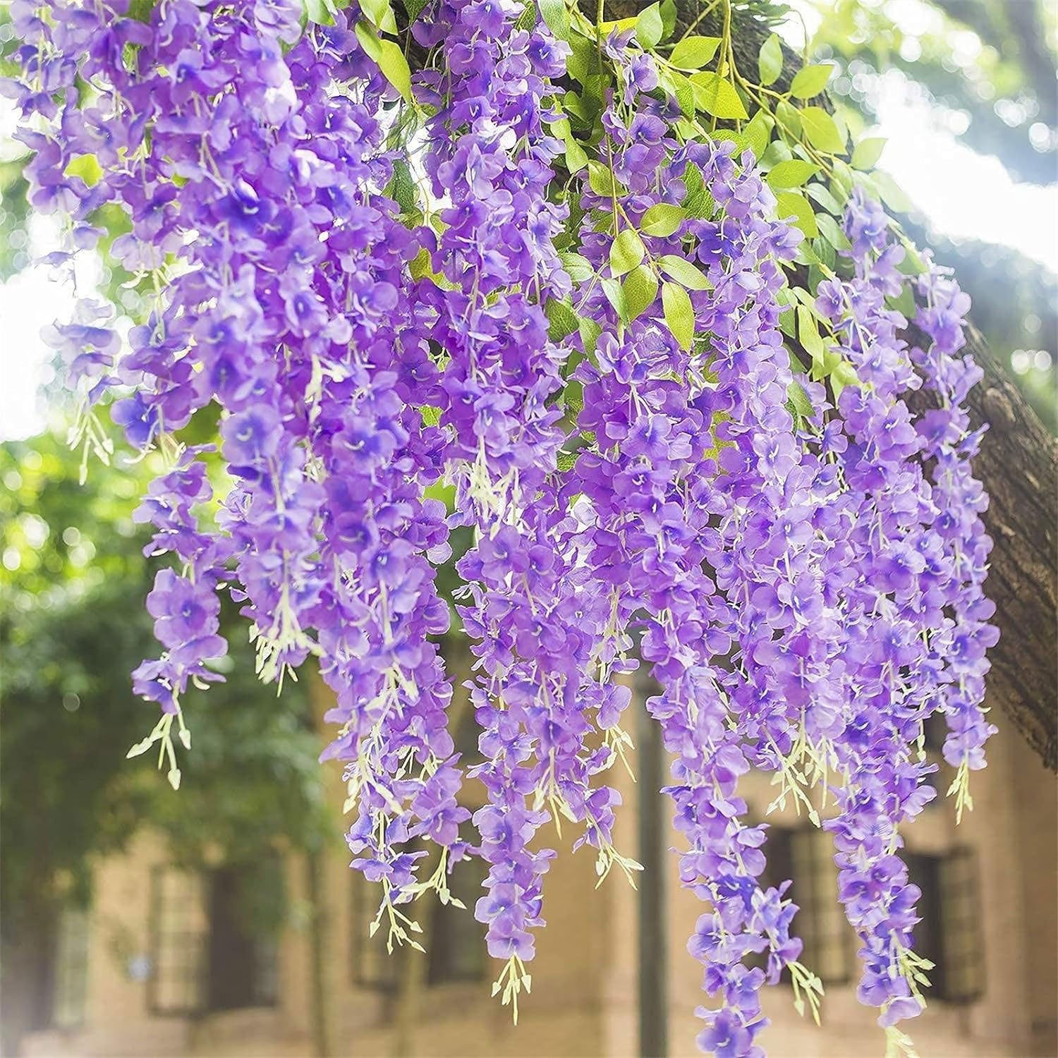Kunstblume 12 Stück Wisteria Künstliche Glyzinien günstig online kaufen