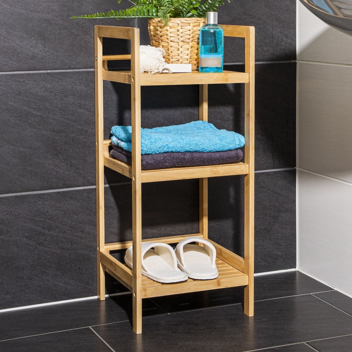 Gravidus Badregal Badregal Bambus Badezimmer günstig online kaufen