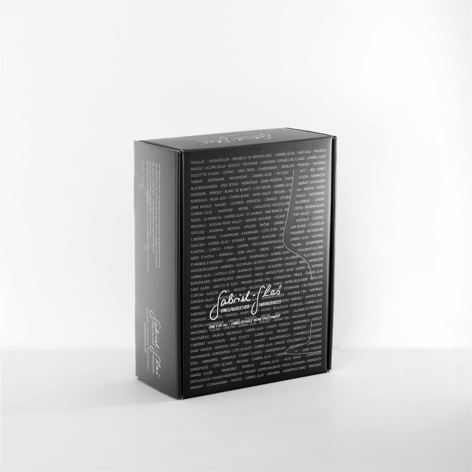 Gabriel-Glas Rotweinglas Gabriel Glas - One for all verpackt im 2er Geschenkkarton, Glas
