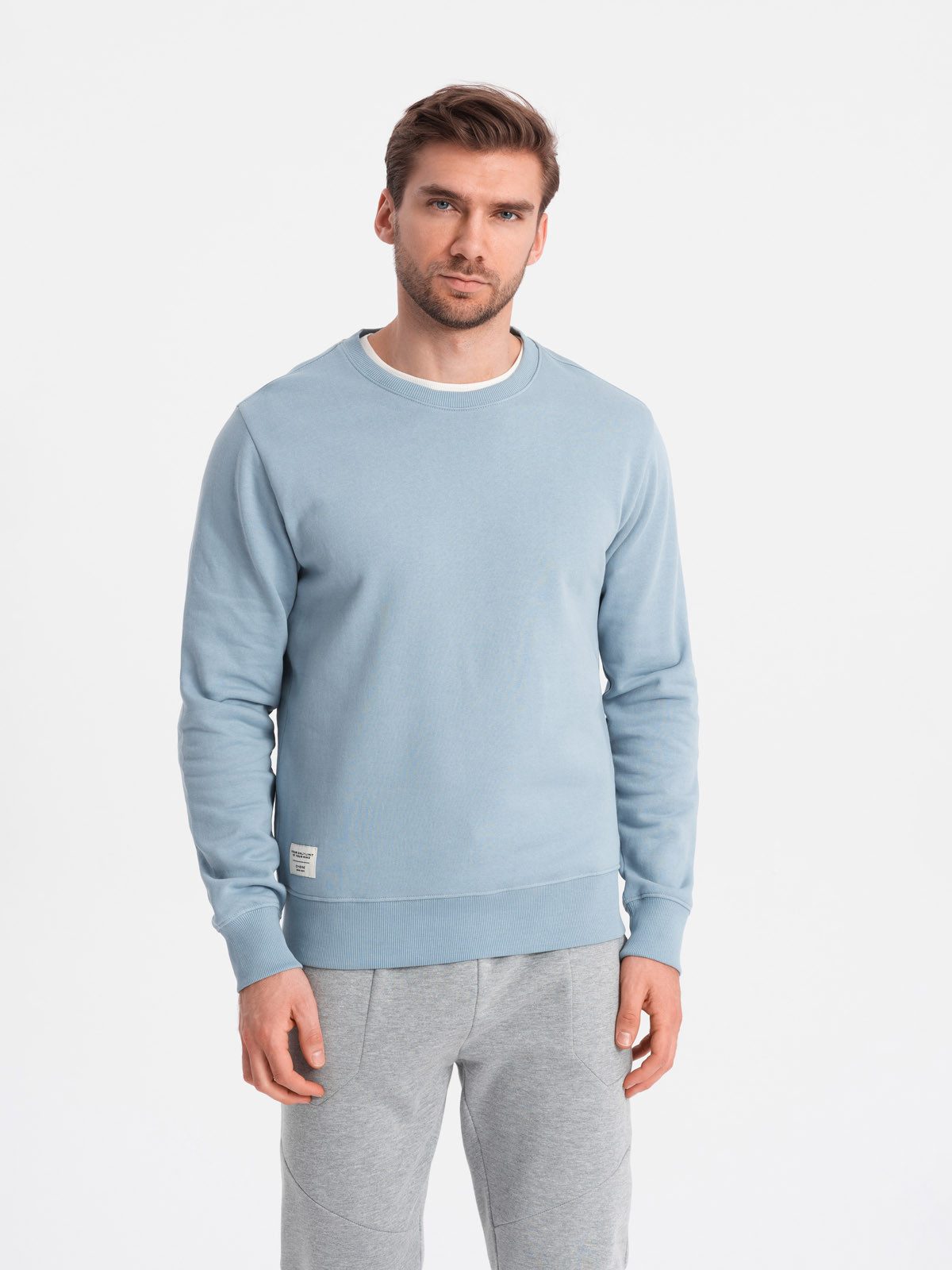 Sweatshirt Herren BasicSweatshirt mit Rundhalsausschnitt