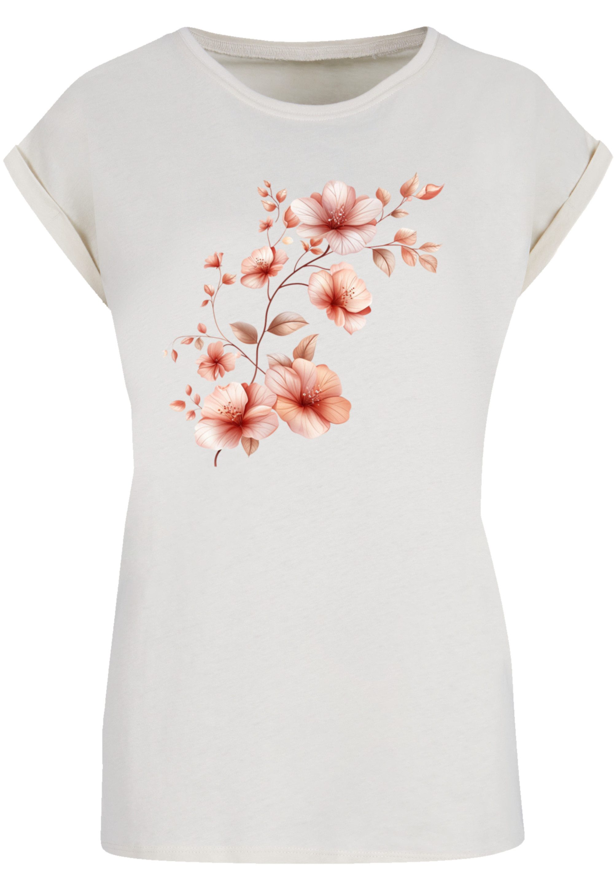 F4NT4STIC T-Shirt Rosa Blumenzweig 3D Premium günstig online kaufen