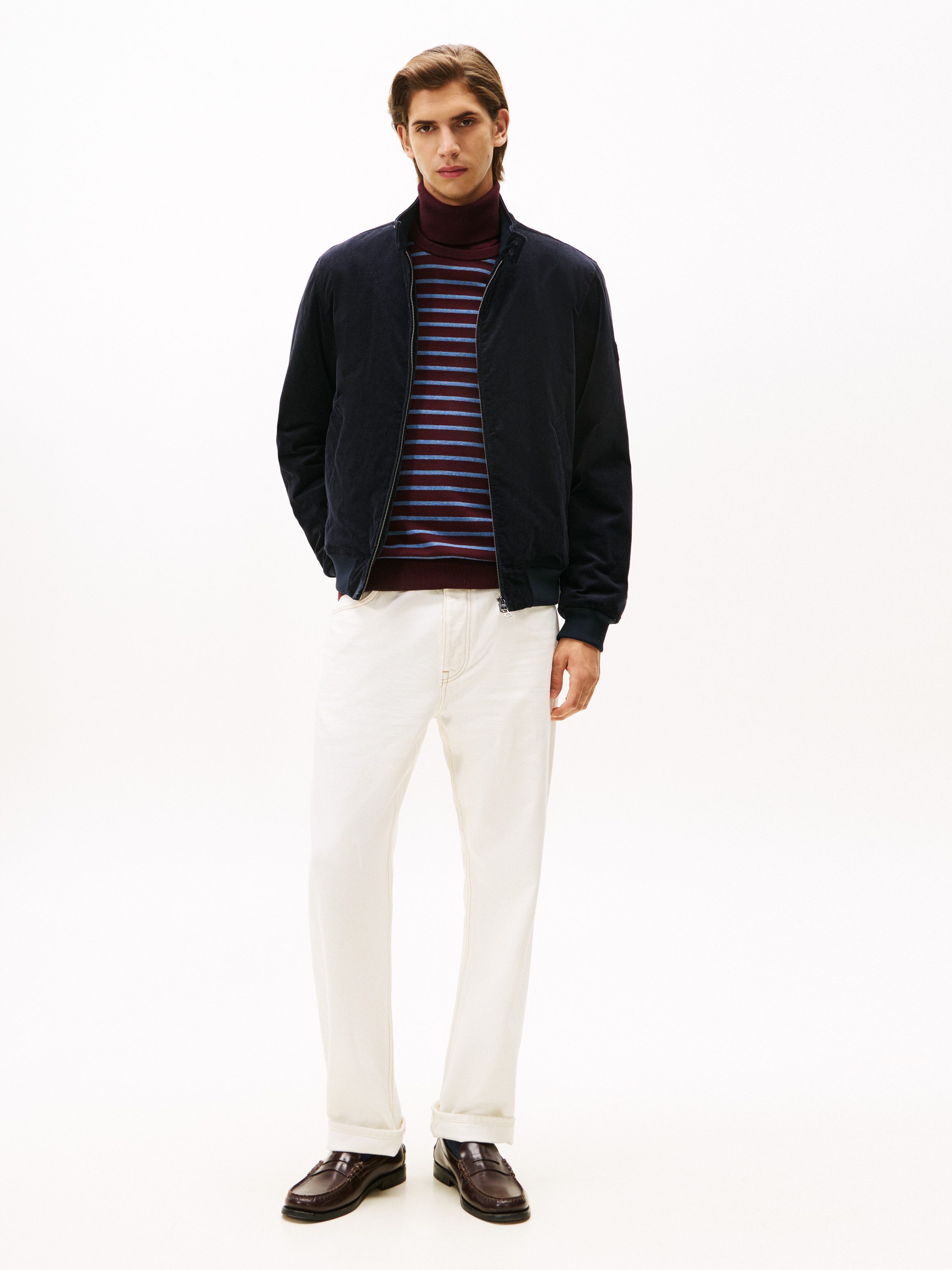Tommy Hilfiger Cordjacke CORD HARRINGTON JACKET Freizeitjacke, Übergangsjacke