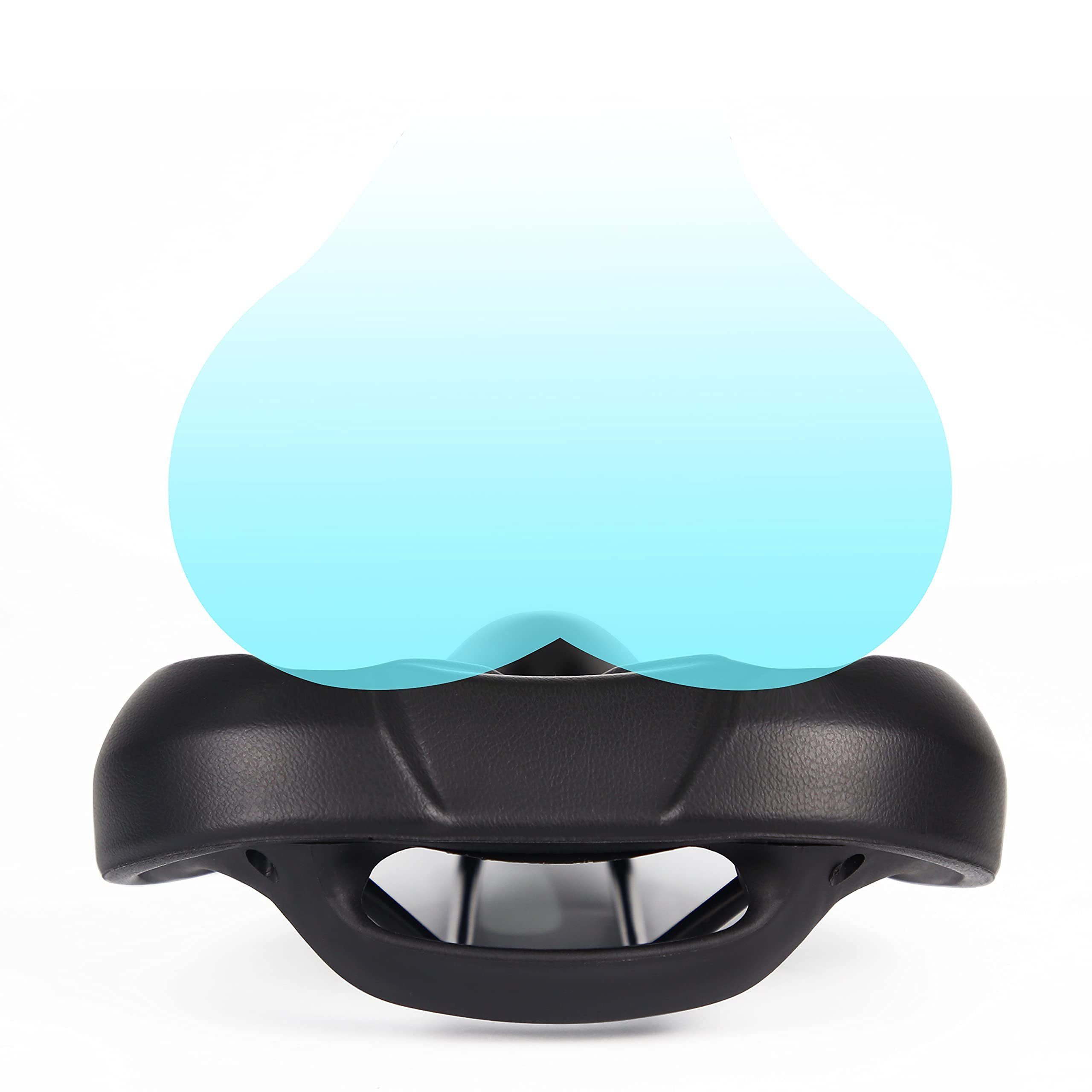 Nettlife Fahrradsattel Fahrradsattel mit Gel Fahrrad Sattel, mit Regenschutz