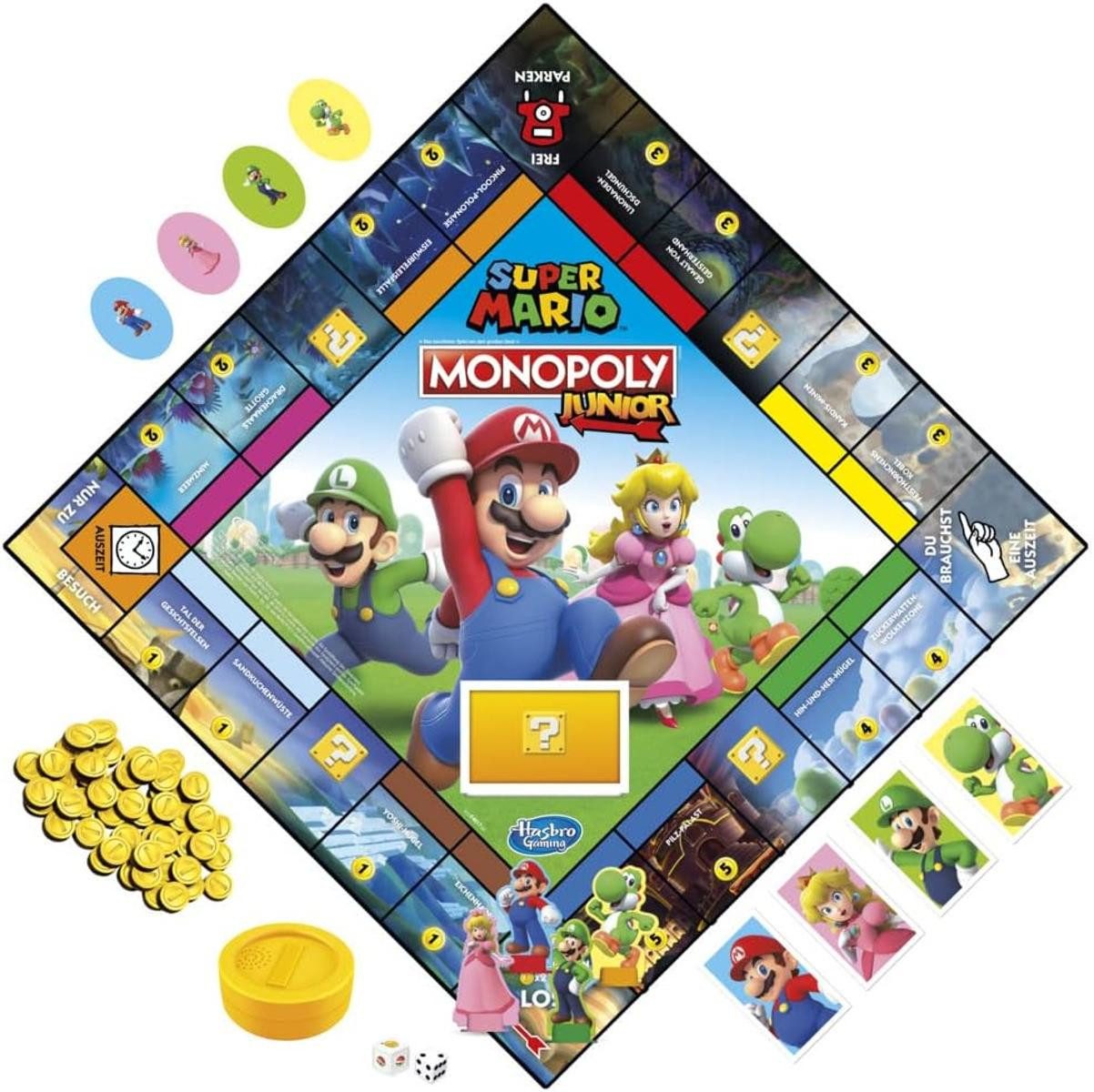 Hasbro Spiel Hasbro Brettspiel Monopoly Junior Super Mario Edition ab 5 Jahren