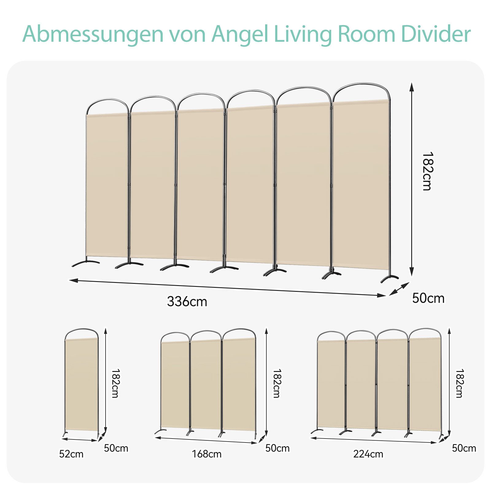 Angel Living Paravent 6-Teilig, Sichtschutz Faltbar günstig online kaufen