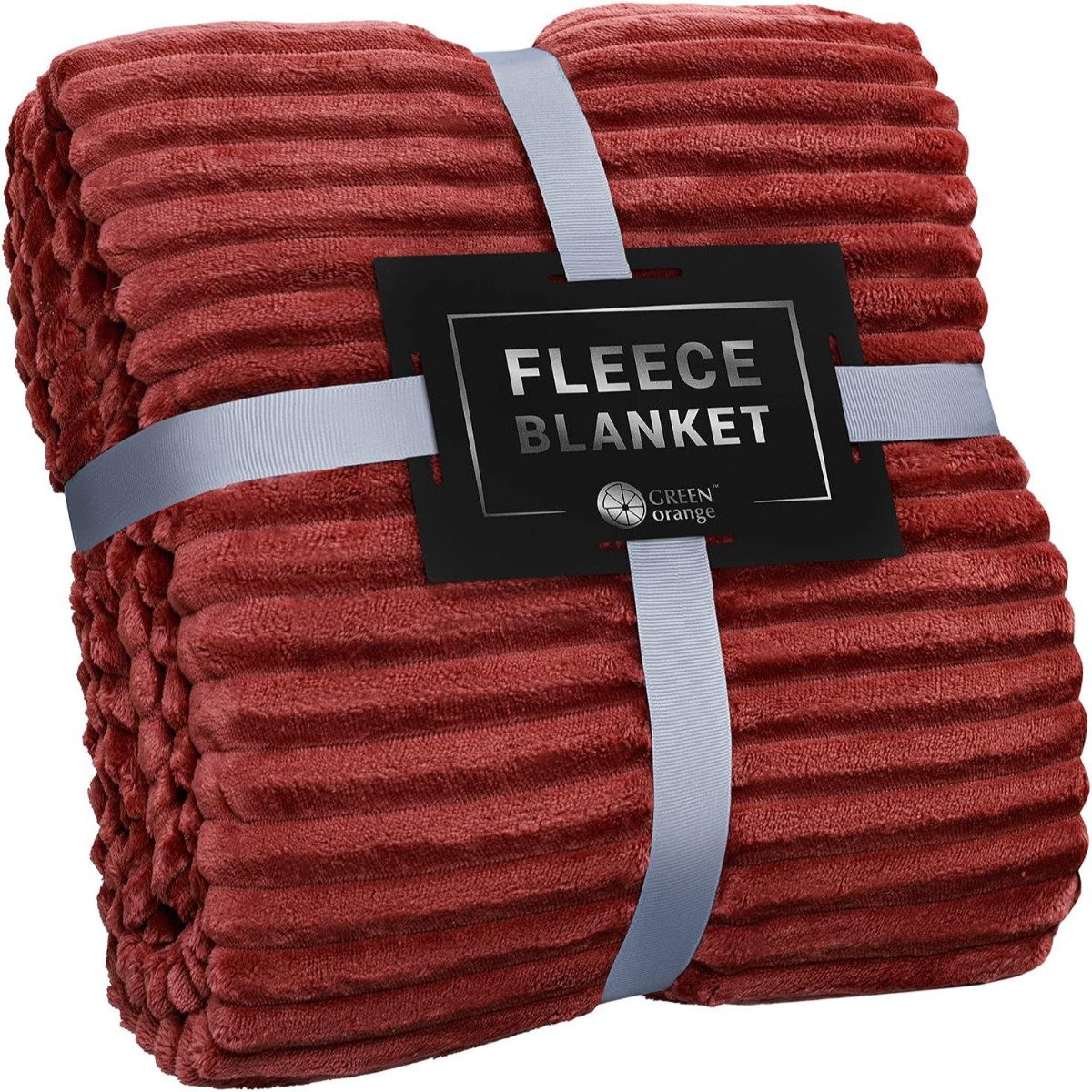 Wohndecke Fleece Rot 130 x 150 cm, Polyester