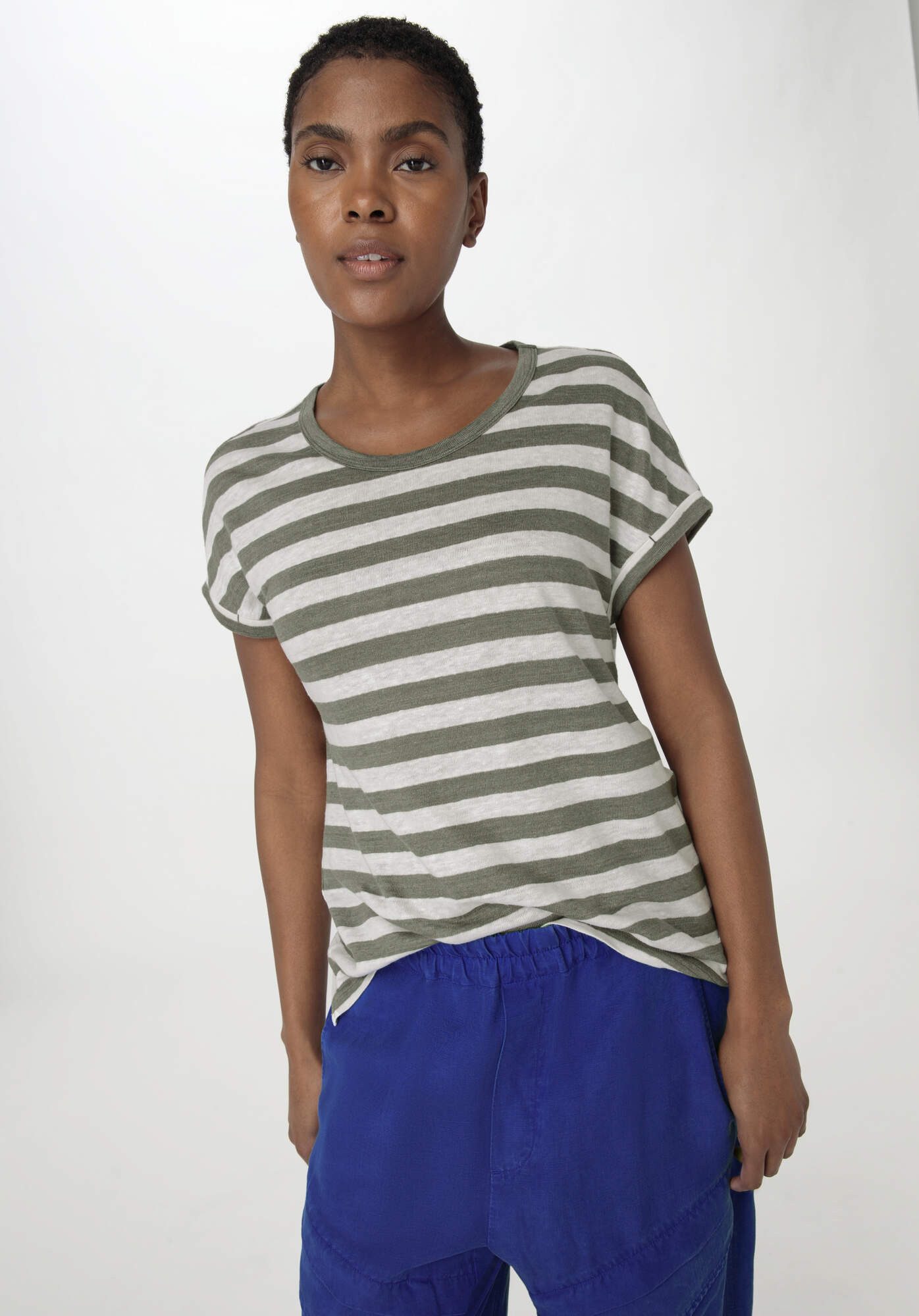 Hessnatur T-Shirt Regular aus reinem Leinen (1-tlg)