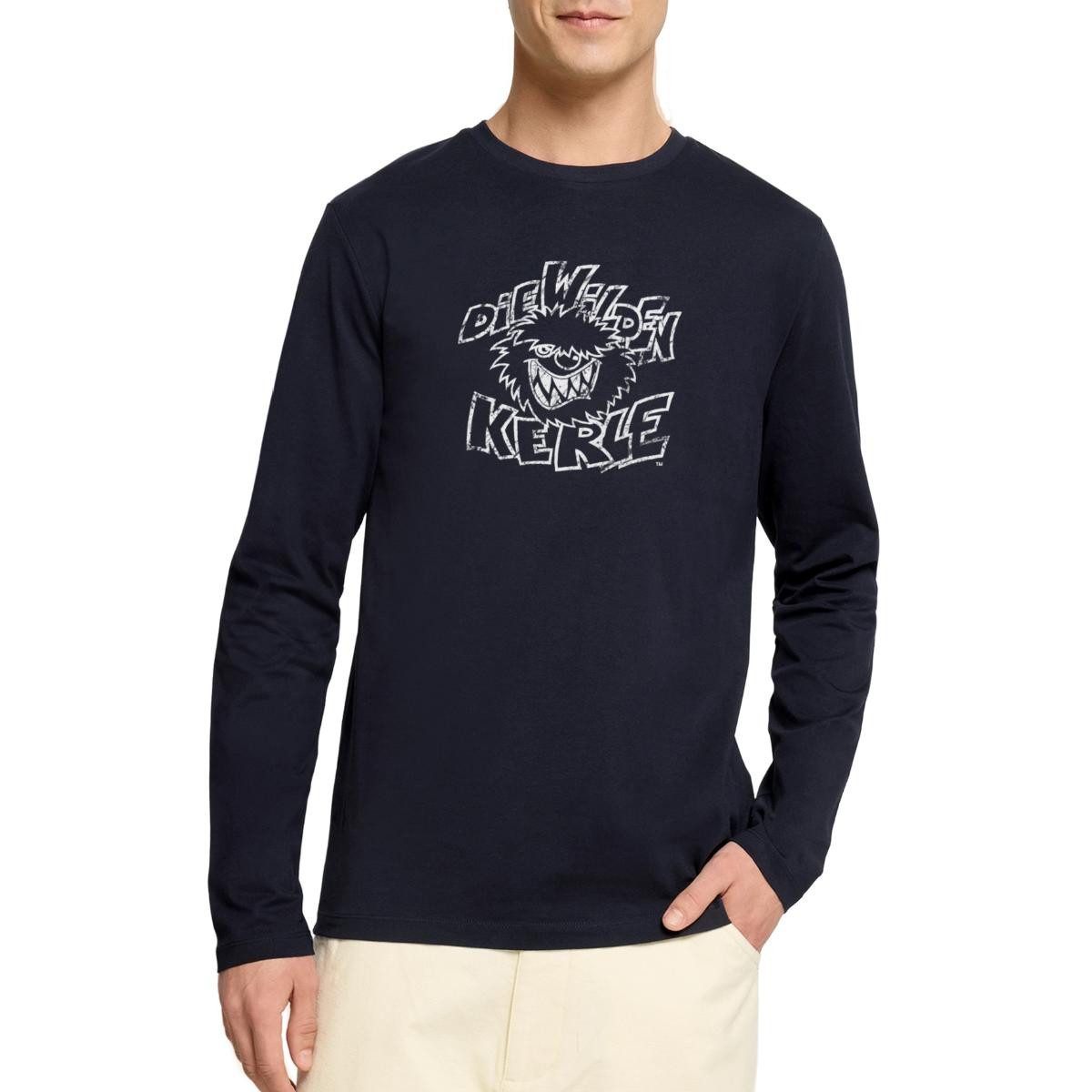 T-Shirt Die Wilden Kerle Used Look Premium Langarmshirt Herren