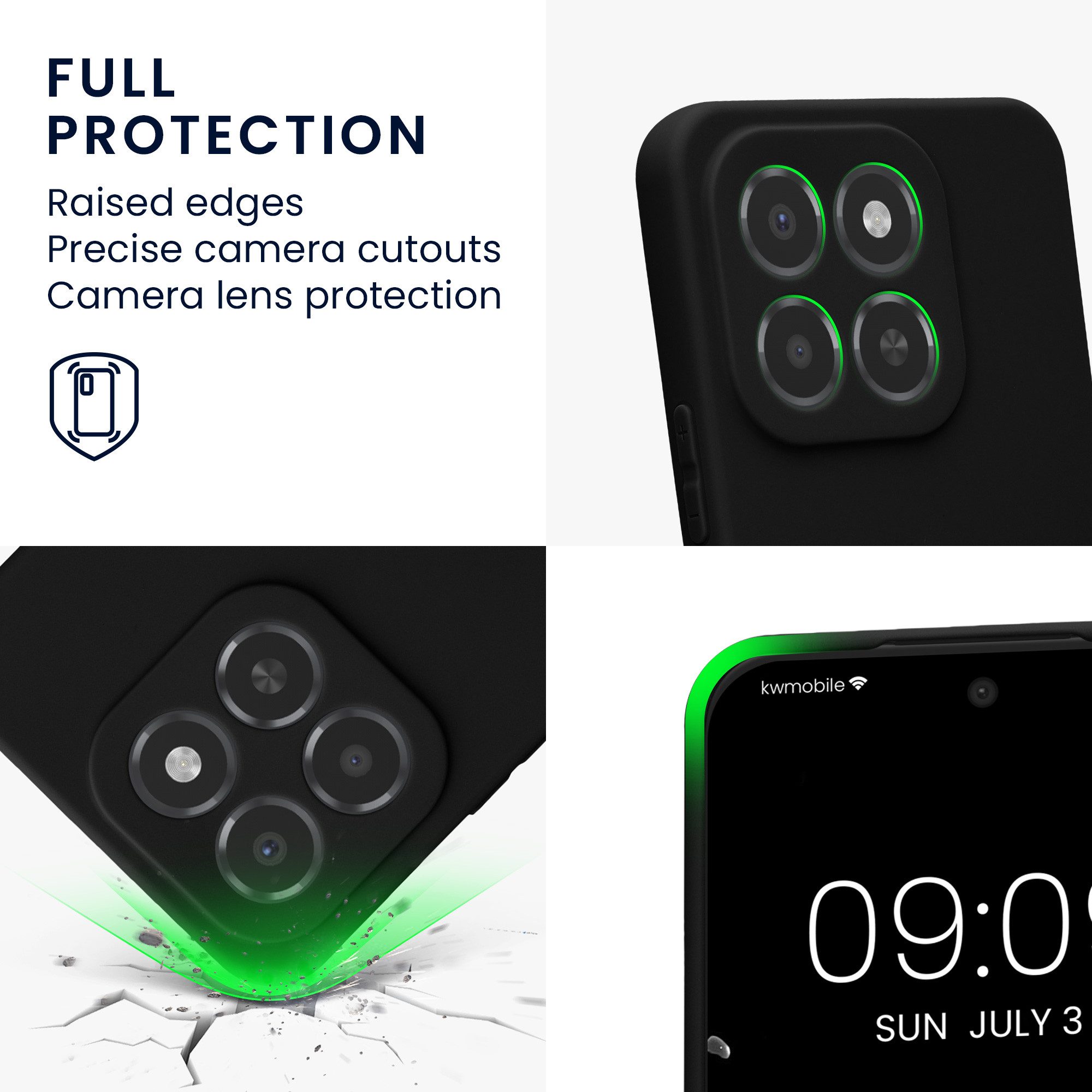 kwmobile Smartphone-Hülle Handyhülle für HONOR X6C Hülle, Weiches Handy Silikon Case - Schutzhülle Cover