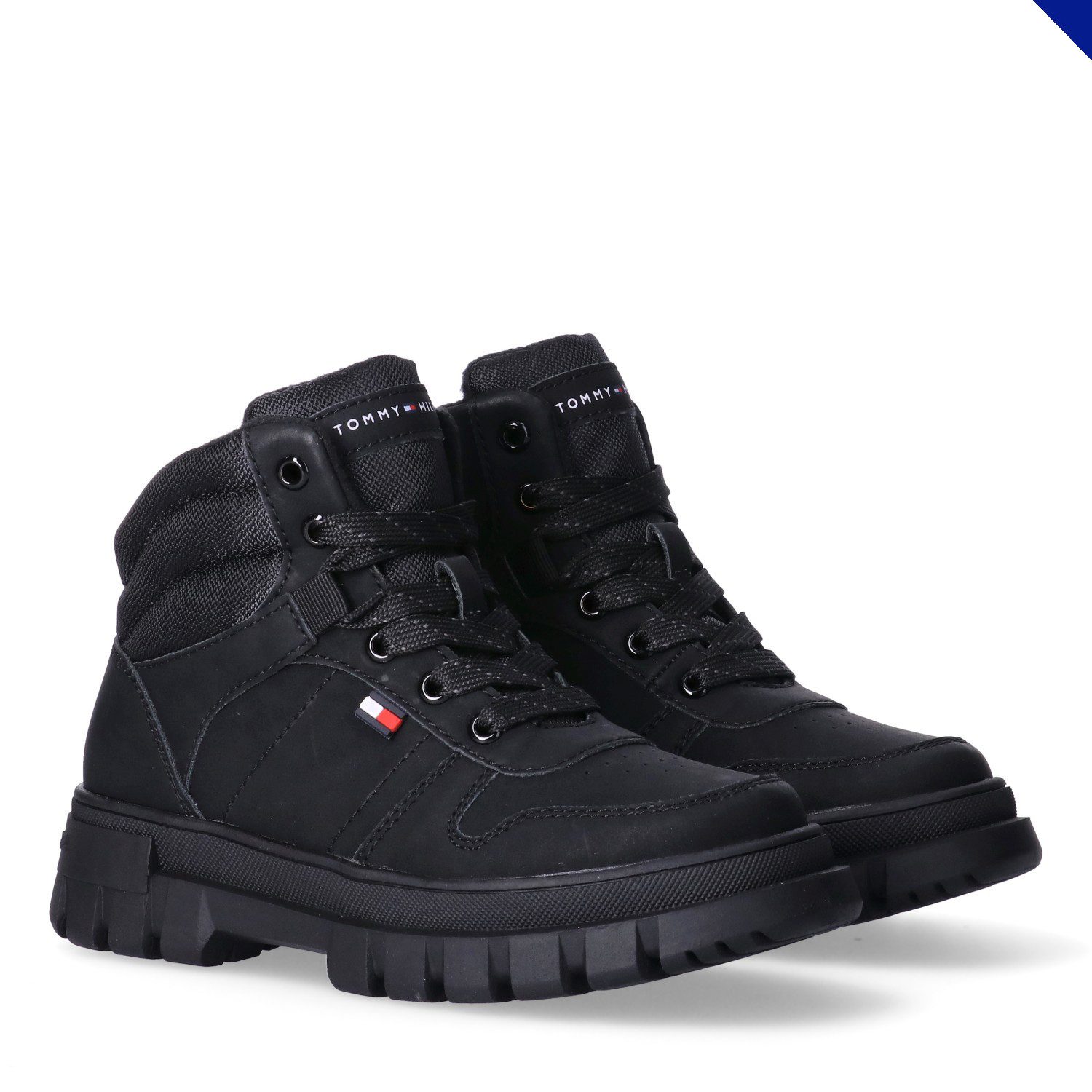 Tommy Hilfiger Schnürboots Herbstboots, Outdoorboots mit weich gepolstertem Schaftrand
