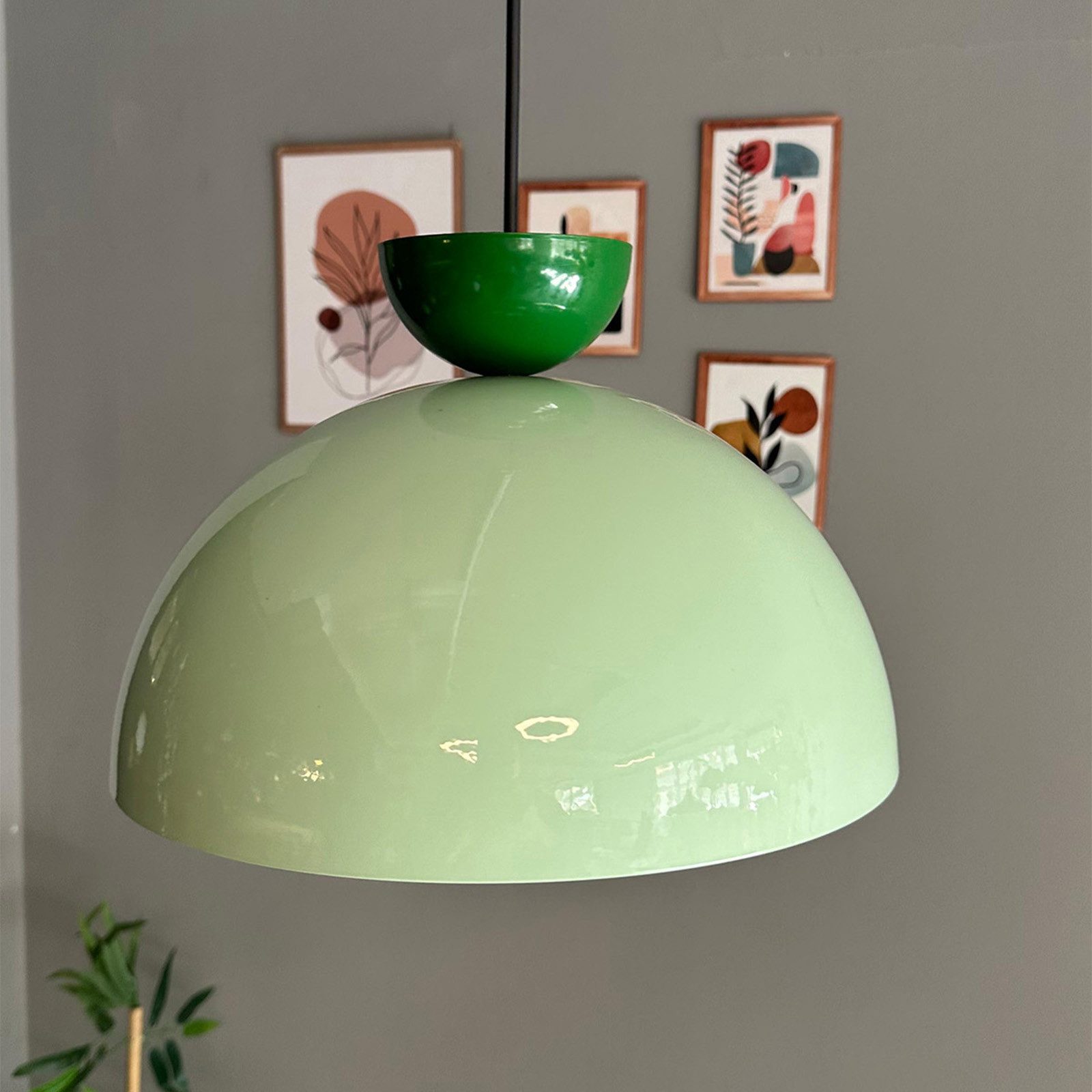 Bamyum Pendelleuchte Yimpi Metall Ø30 cm, E27, Vintage Pendelleuchte, ohne Leuchtmittel