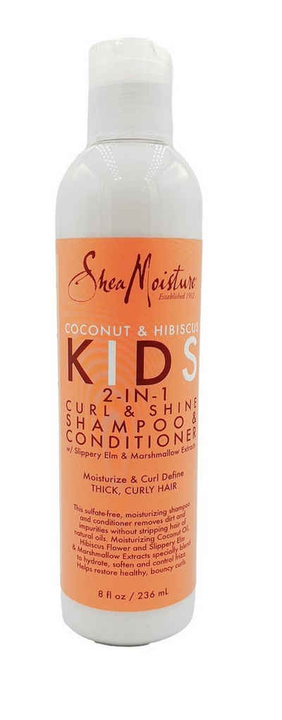 Shea Moisture Haarshampoo Shea Moisture Coconut & Hibiscus KIDS 2in1 Shampoo & Conditioner 236ml