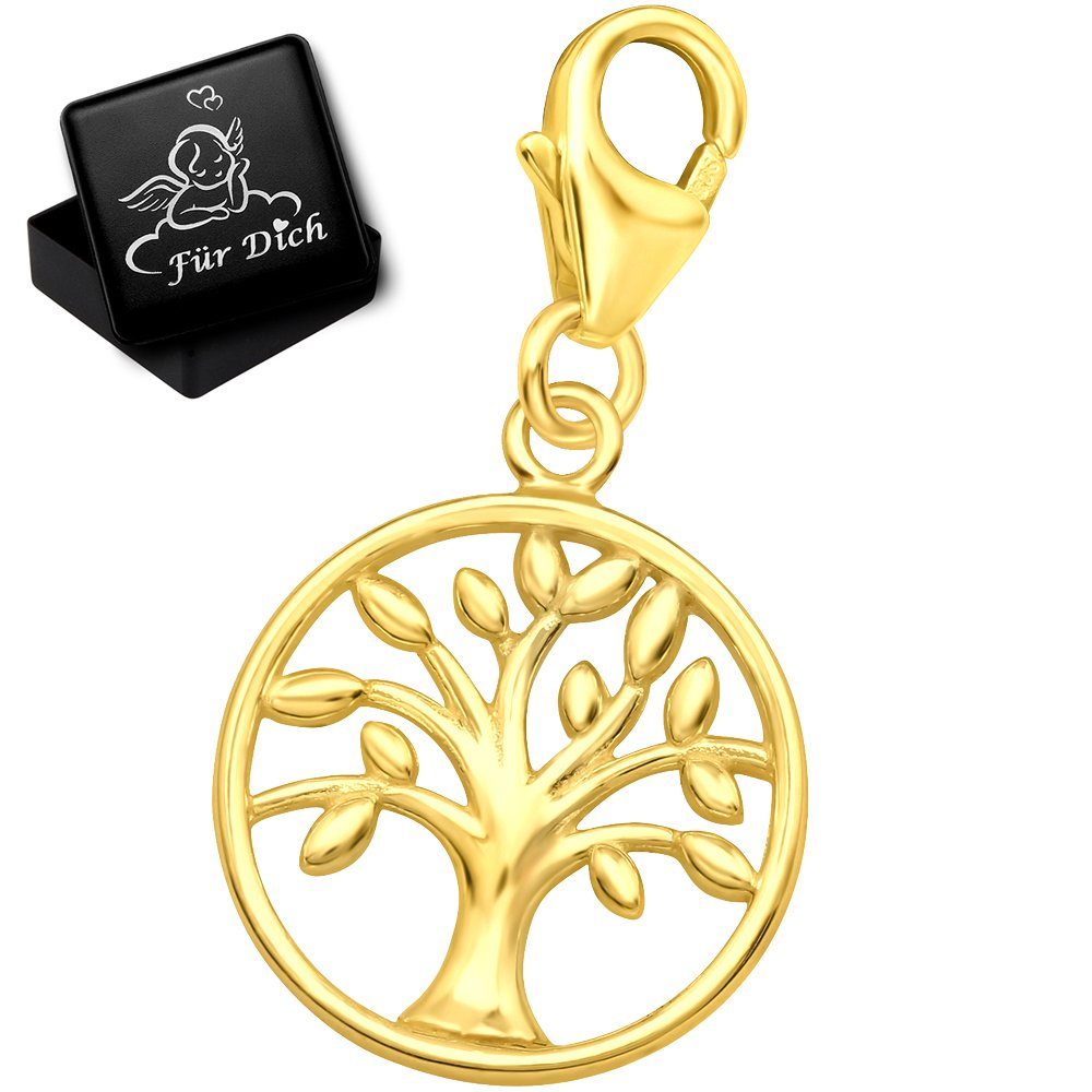 Limana Charm-Einhänger Lebensbaum Damen Anhänger 925 Silber Karabiner Geschenk (inkl. Schmuckbox), Geburtstag Jahrestag Hochzeitstag Weihnachten Muttertag Valen – Bild 3 von 5
