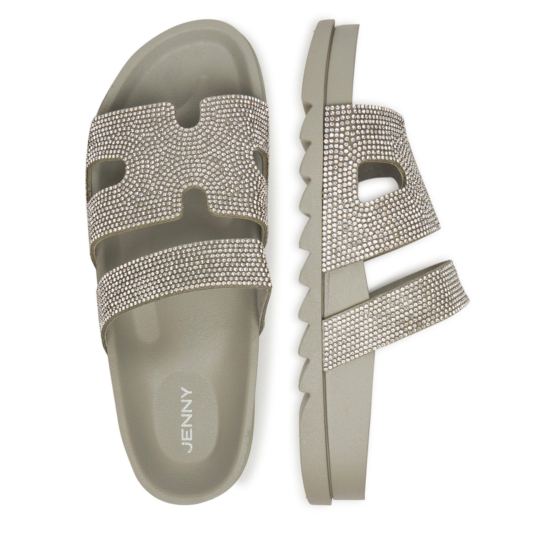 Jenny Jenny Damen Flip-Flops Grau LC050429 Badepantolette