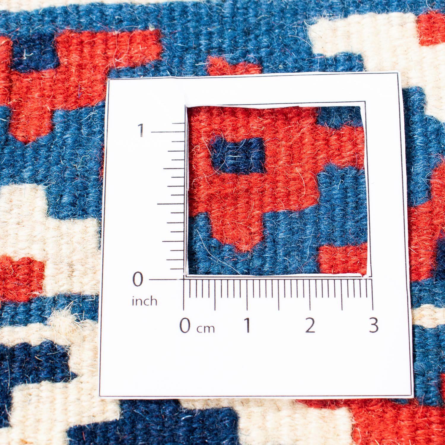 Kelim dunkelblau, x 95 - quadratisch, Einzelstück Wollteppich cm Höhe: Wohnzimmer, - 99 6 morgenland, quadratisch - Oriental mm,
