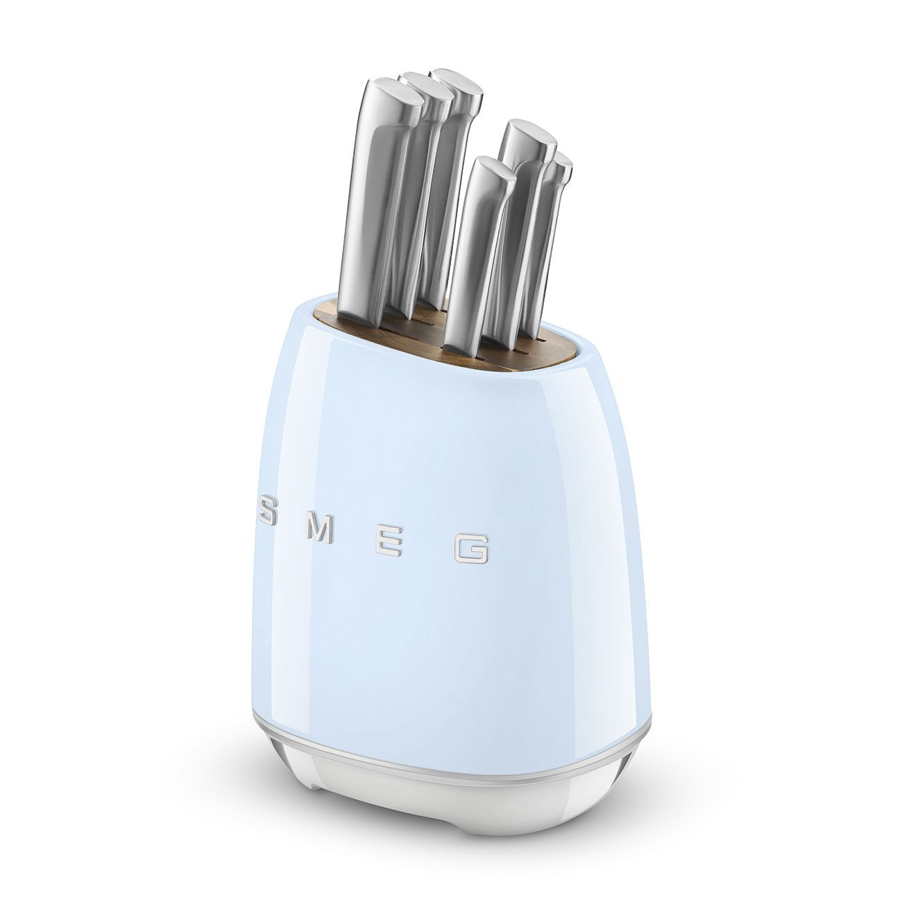 Smeg Messerblock KBSF02PB Messerblock-Set (6 tlg) Gehäuse: Carbonstahl 50s Style Paste (6tlg)
