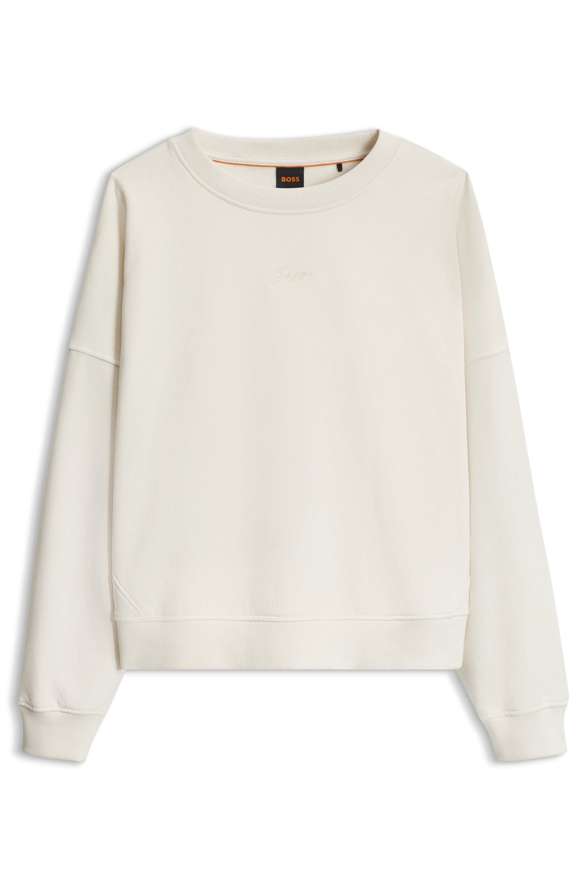 BOSS ORANGE Sweater Ever Premium Damenmode mit Logostickerei, aus Baumwolle – Bild 5 von 5