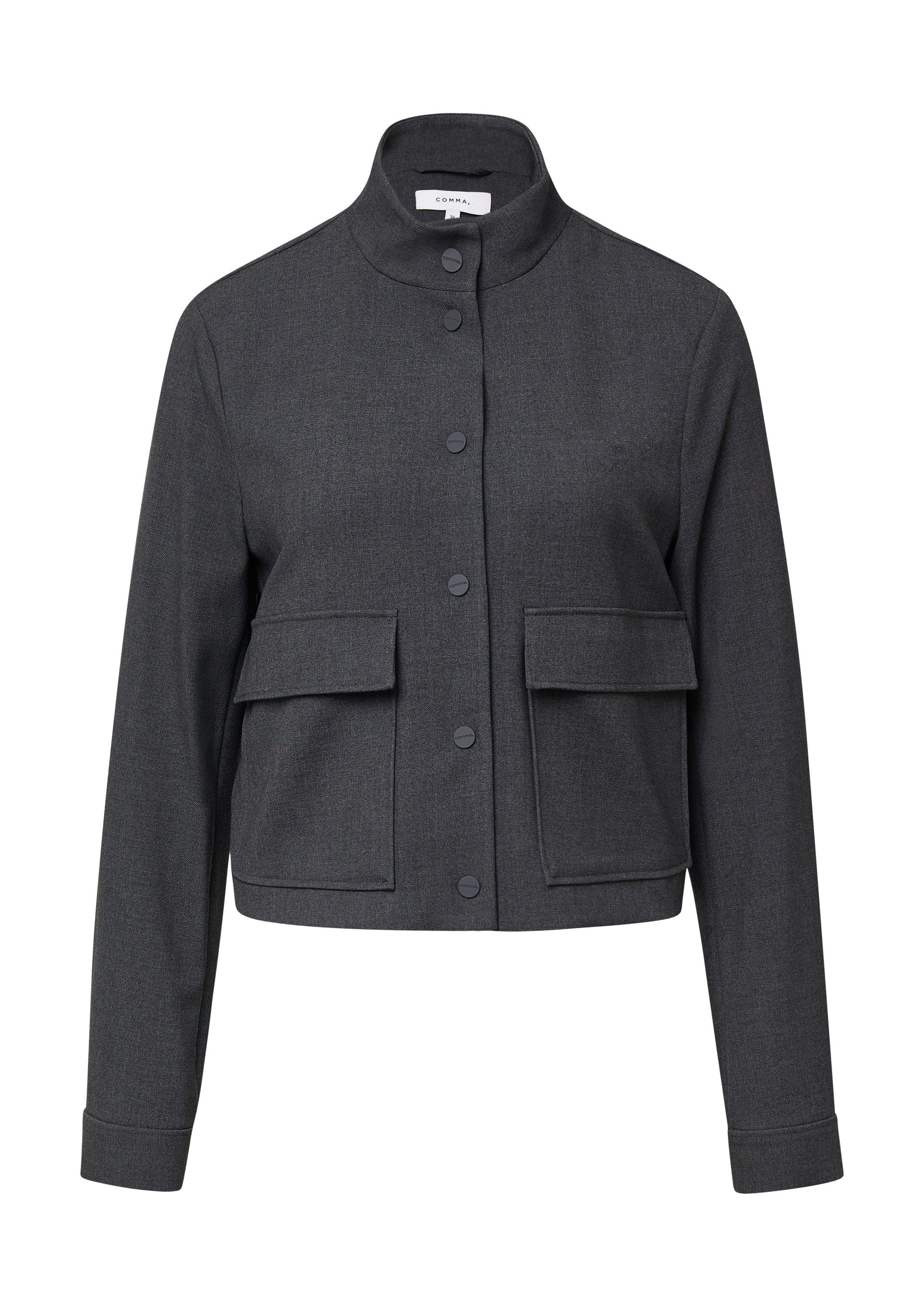 comma Funktionsjacke Indoor-Jacke Kurze Jacke mit aufgesetzten Taschen günstig online kaufen