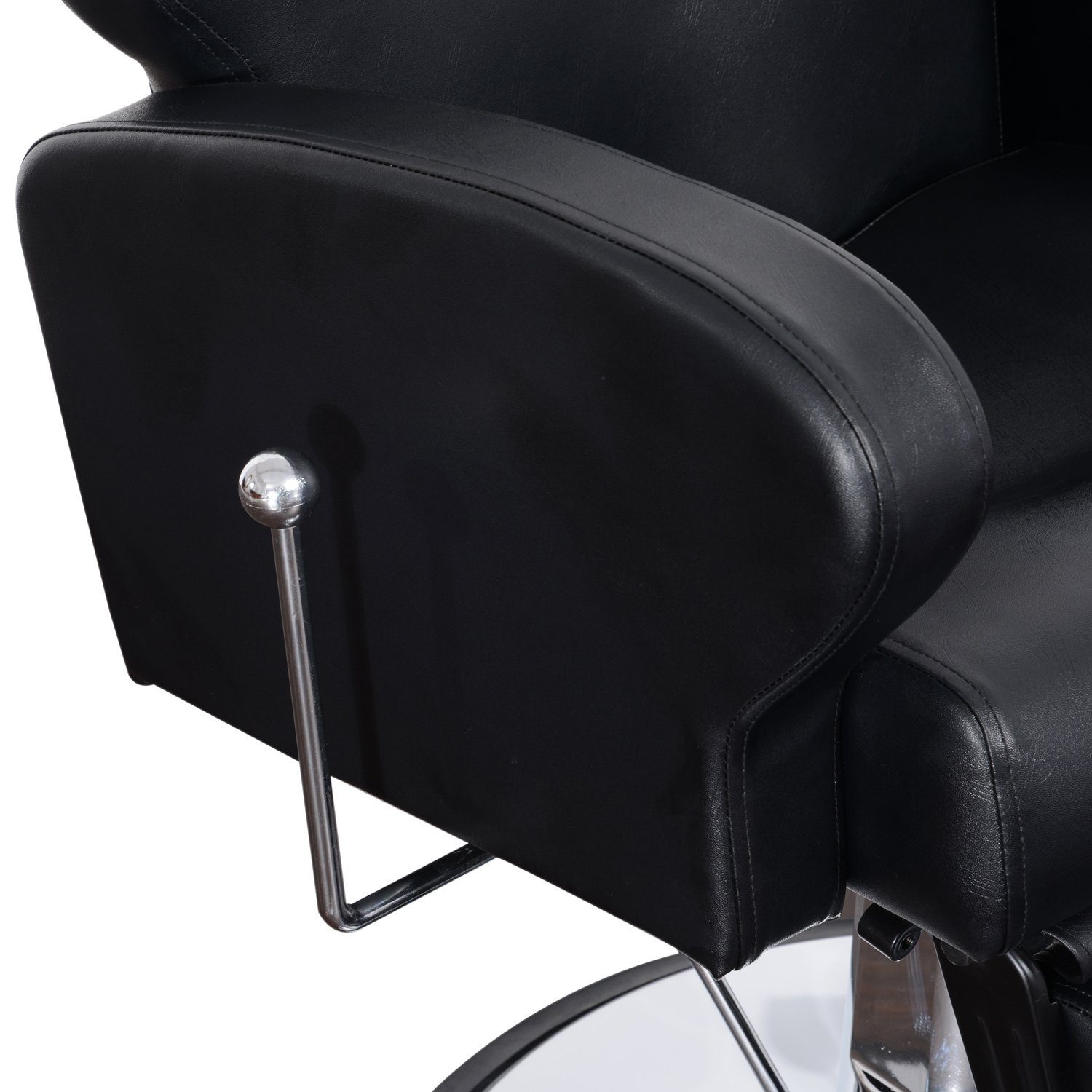 8907BK, Barberpub Friseurstuhl Höhenverstellbar hydraulischer Stuhl Friseursessel Friseureinrichtung Bedienungsstuhl Friseur, Barberpub