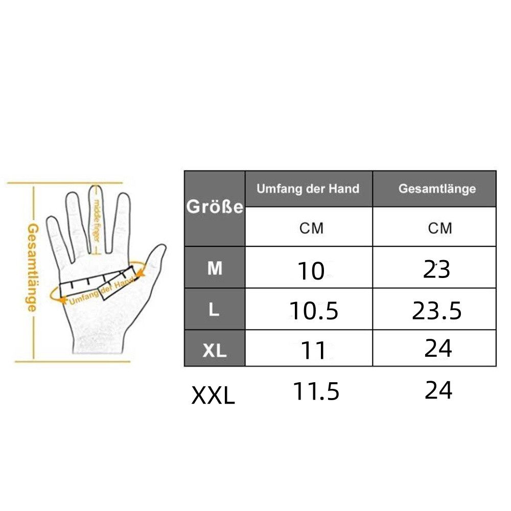Cachito Fahrradhandschuhe Thermo Handschuhe Winter Anti-Rutsch Touchscreen Sporthandschuhe Für Fahrrad, Laufen, Wandern, Fahren – Bild 3 von 5