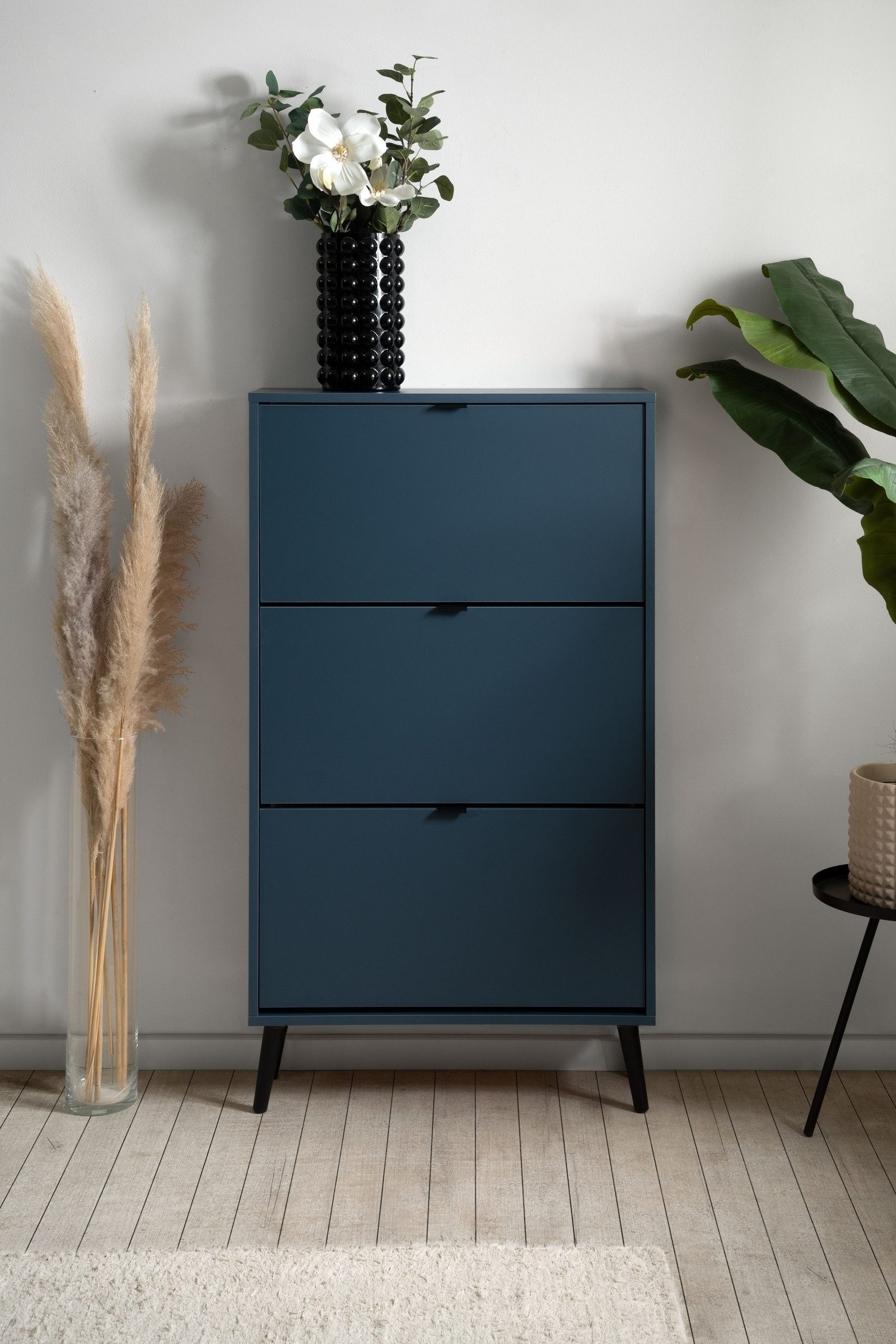 freiraum Schuhkipper Vigo, in Pastel Blau, Holzwerkstoff - 70x125x24cm (BxHxT)