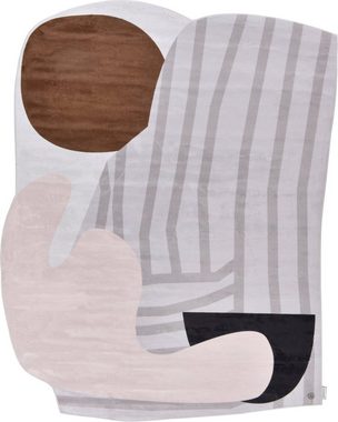 Teppich Shapes - SEVEN, TOM TAILOR HOME, Motivform, Höhe: 5 mm, Kurzflor, bedruckt, modernes Design