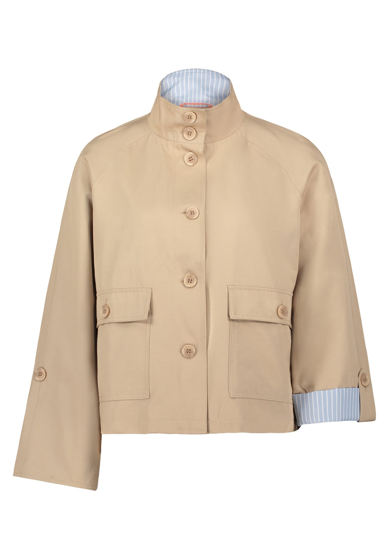 Canvasjacke Damen mit aufgesetzten Taschen