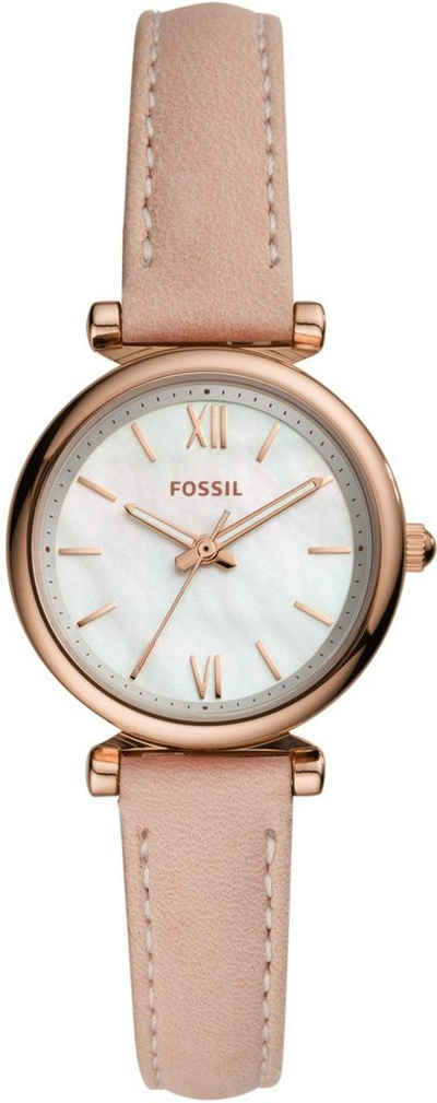 Fossil Quarzuhr Carlie Mini, ES4699, Armbanduhr, Damenuhr, analog