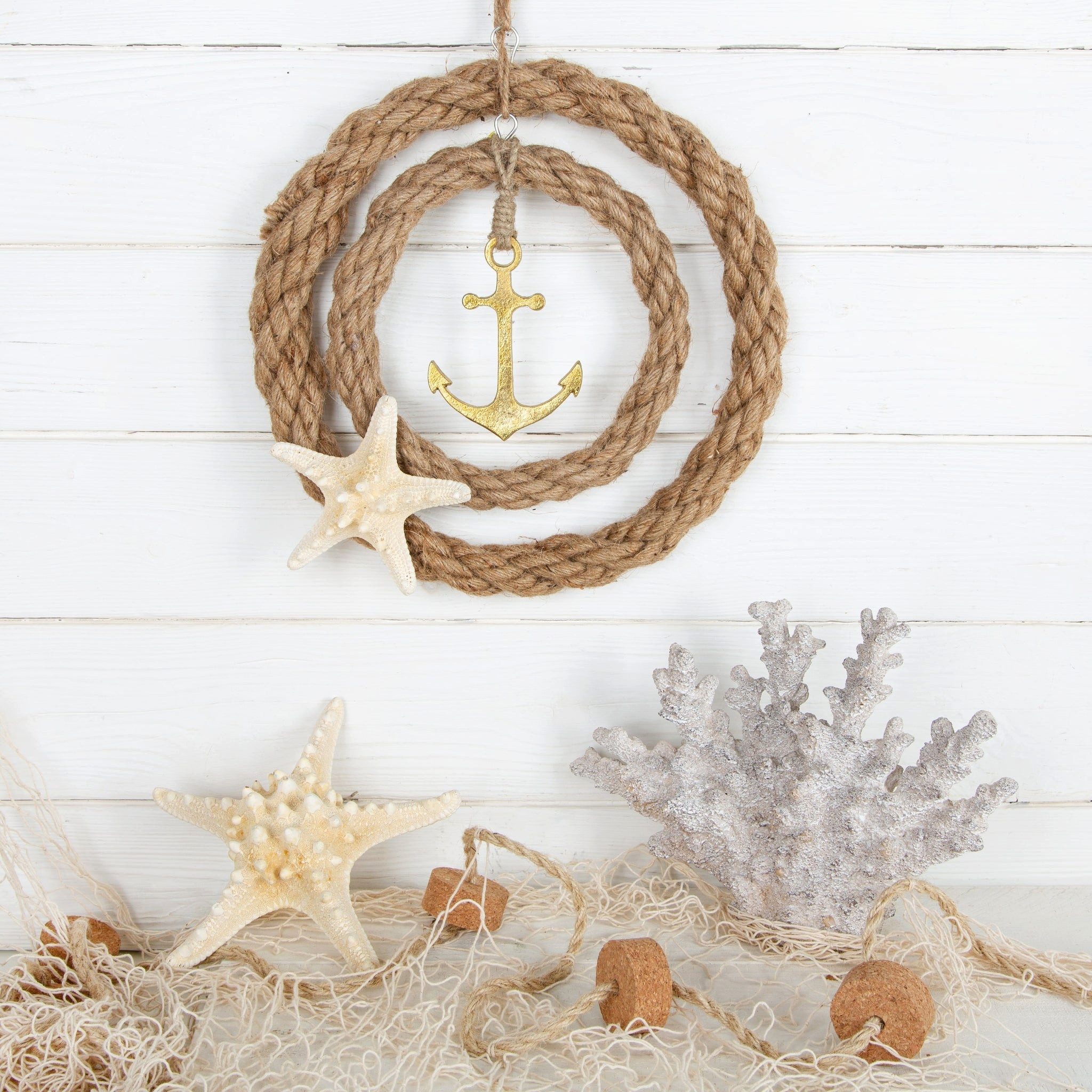 Logbuch-Verlag Dekofigur 2 künstliche Korallen Deko Figuren weiß braun 27 cm maritim