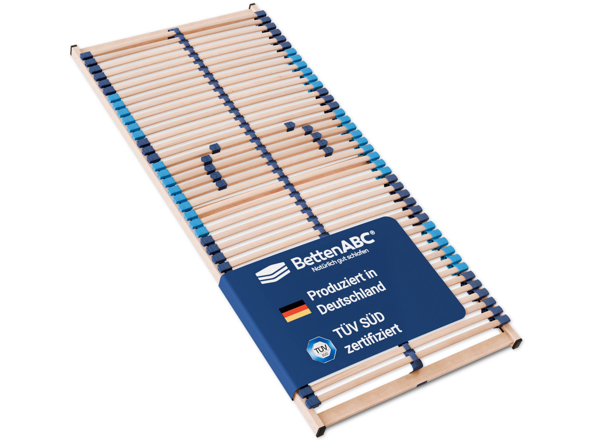 Lattenrost Superflex NV–7-Zonen-Lattenrost zur Selbstmontage 90x200cm, 140x200cm, Betten-ABC, Kopf- und Fußteil nicht verstellbar, besondere Langlebigkeit, stabil