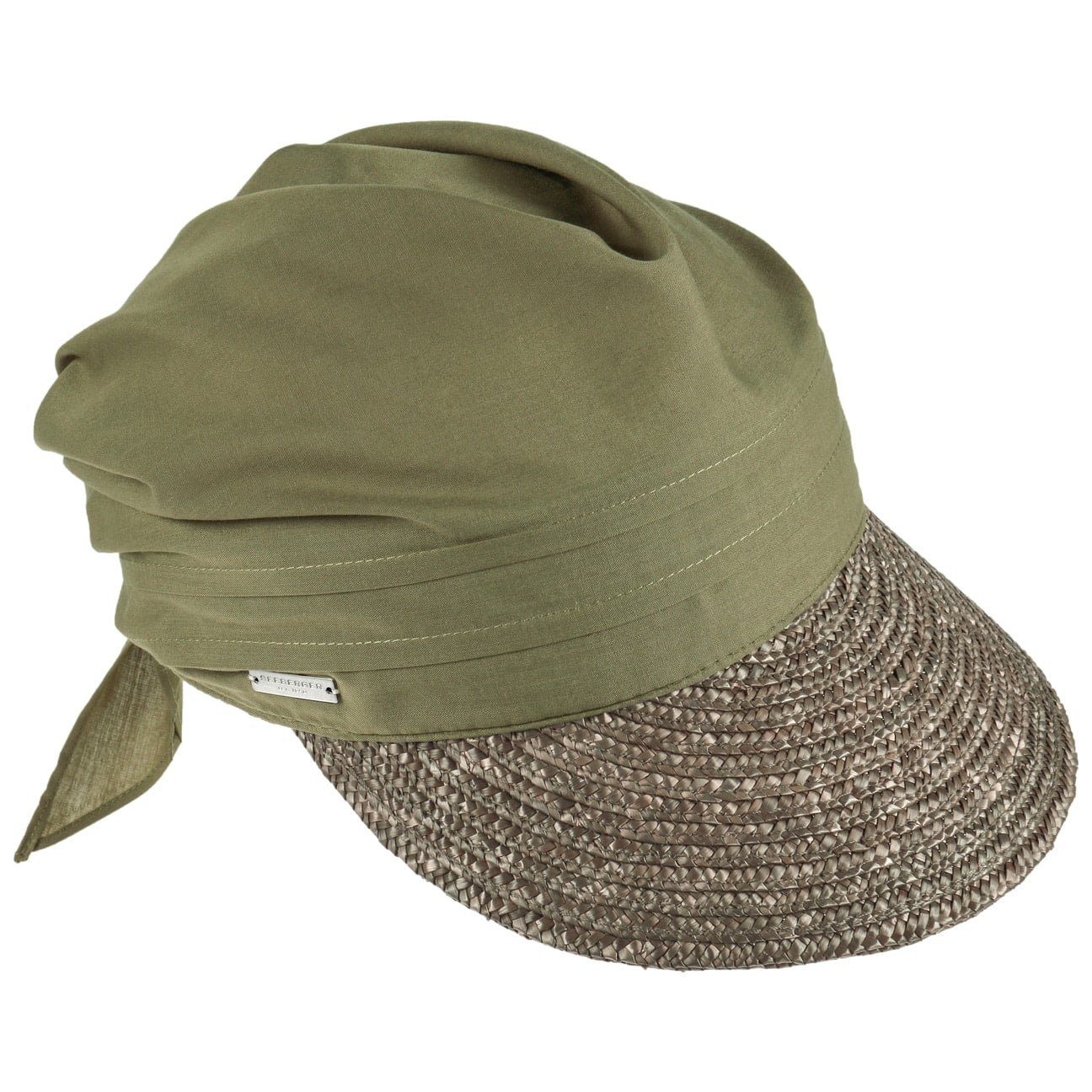 Schirm oliv Visor mit Strohcap (1-St) Seeberger