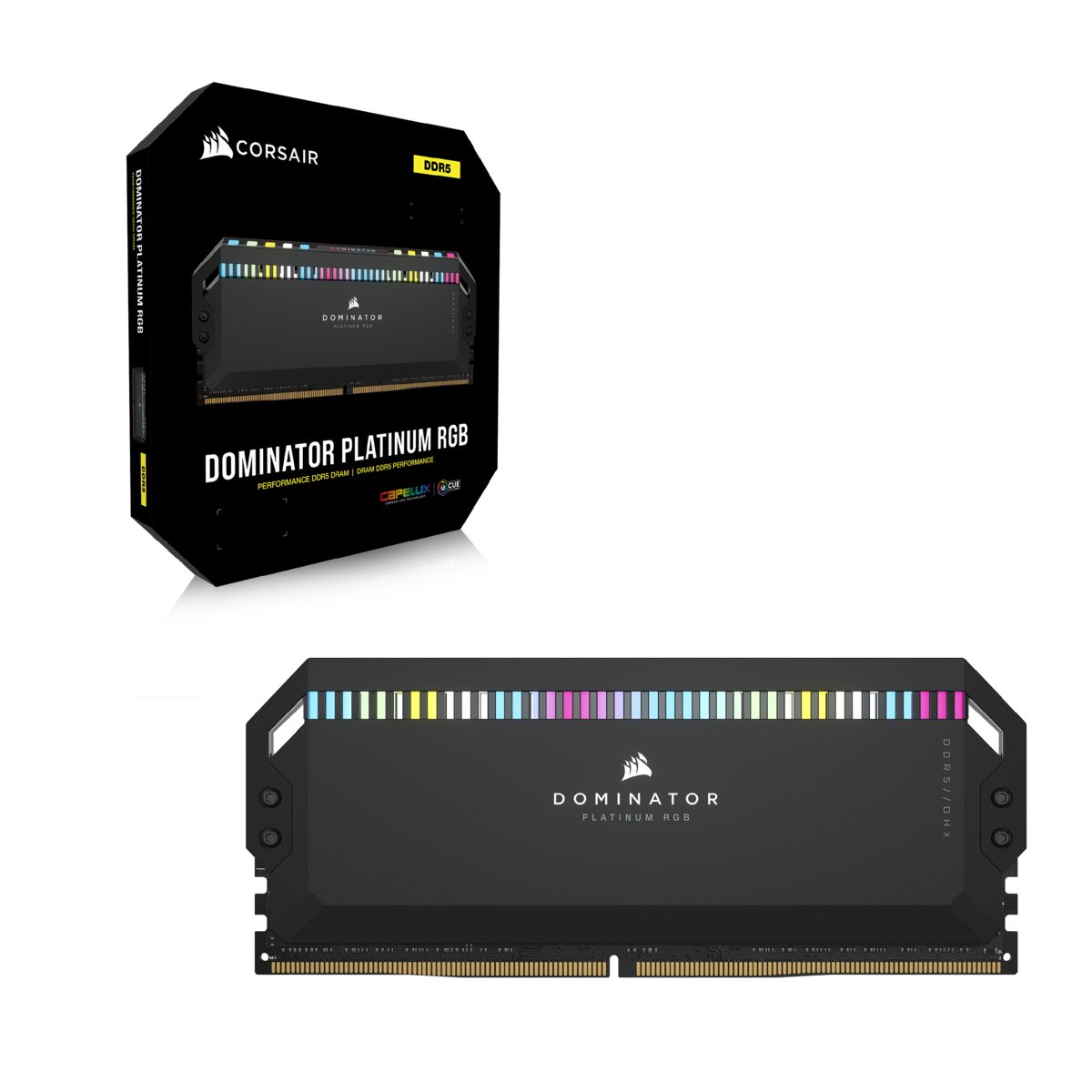 Corsair Dominator Platinum RGB (RGB Beleuchtung 6200MHz DIMM Arbeitsspeicher ICUE) 32GB (2x16GB) DDR5