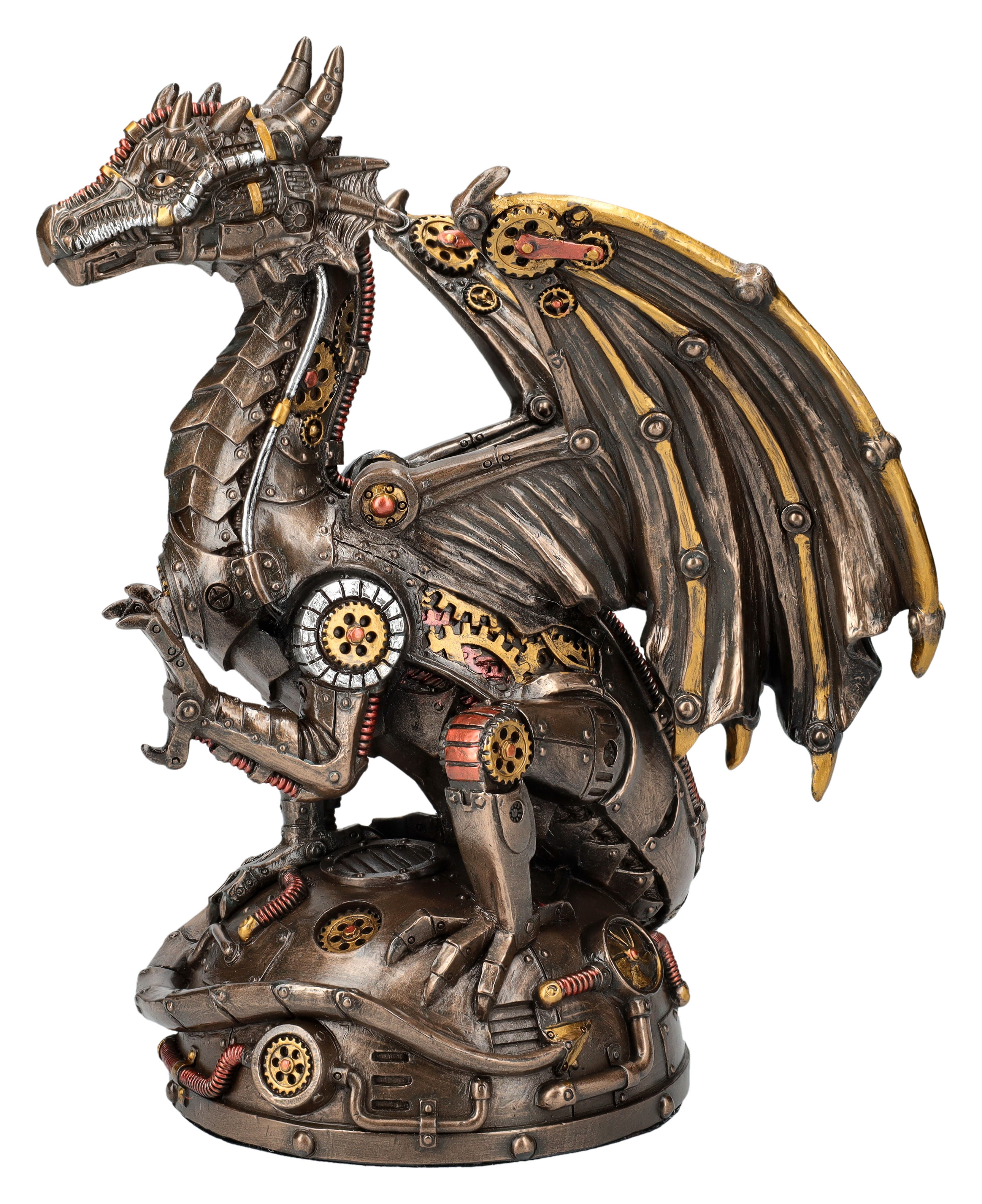 Figuren Shop GmbH Fantasy-Figur Drachenfigur - Steampunk Wächter - Veronese - Fantasy Dekoration