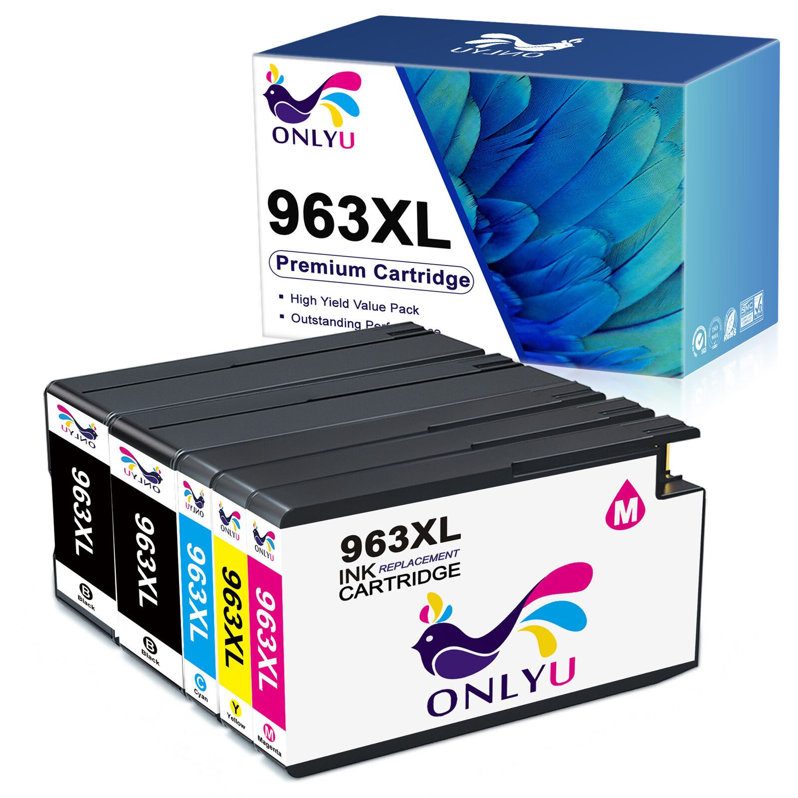 5er Kompatibel für HP 963 XL 963XL OfficeJet Pro 9012 Tintenpatrone