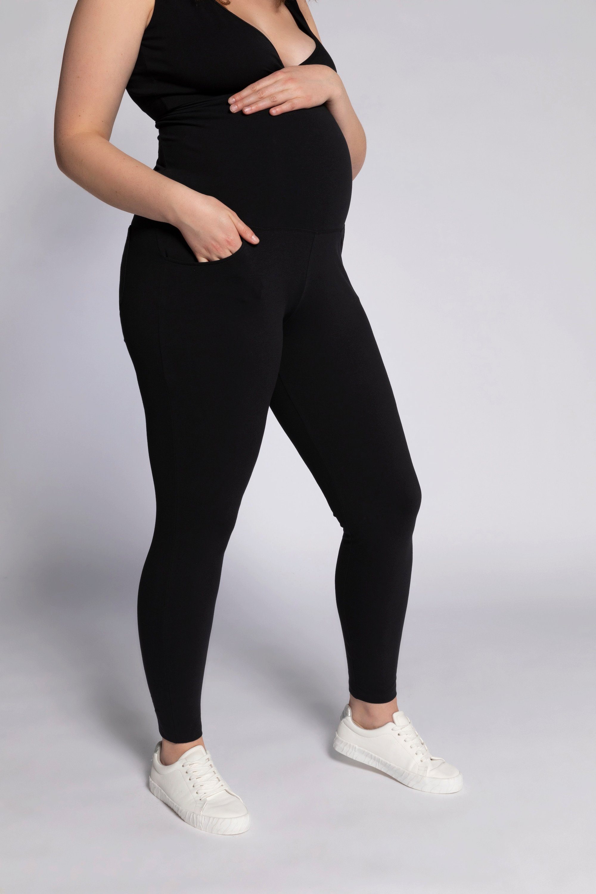 Umstandshose Damen - Leggins Mit Bauchstütze, Lockere Passform
