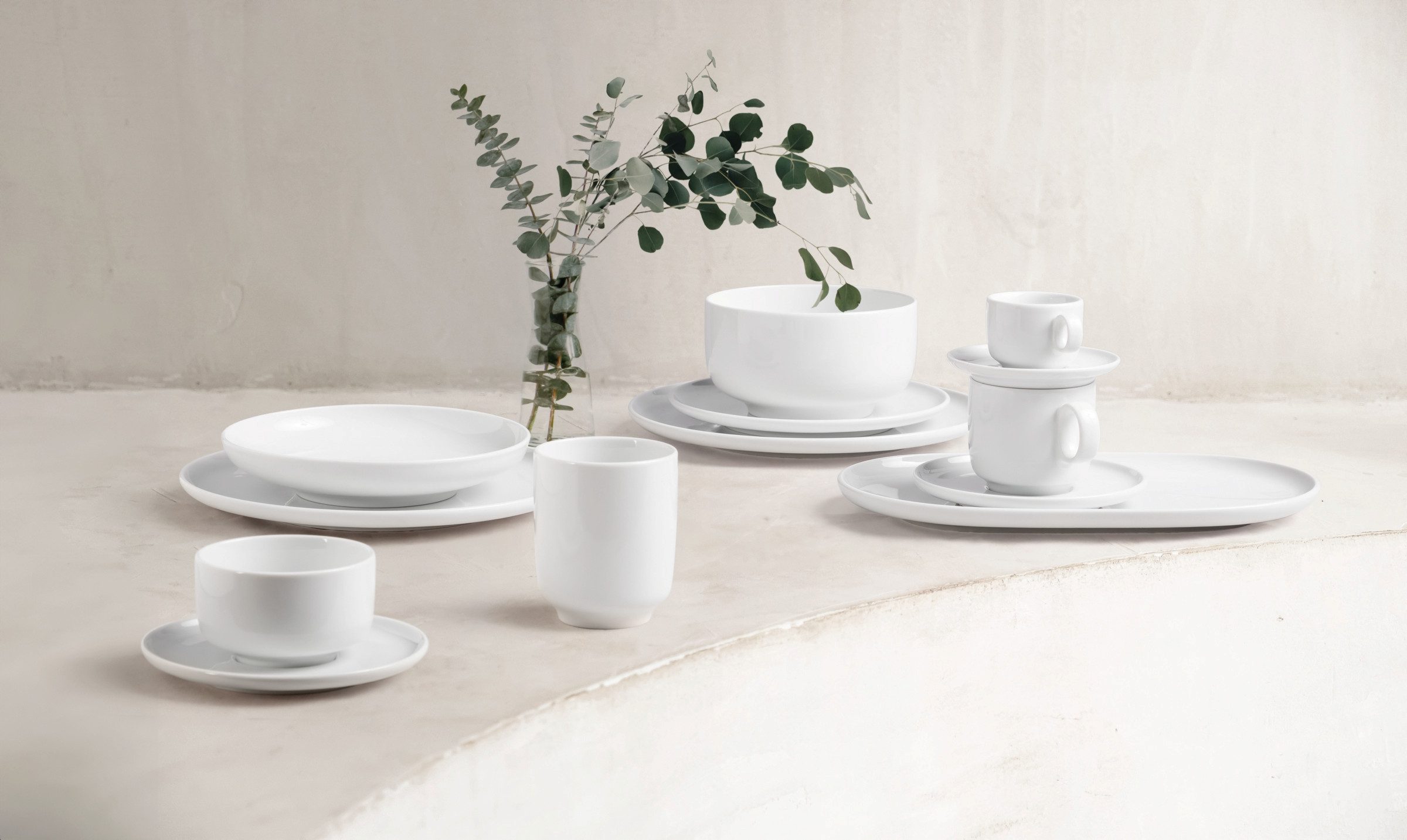 Seltmann Weiden Kombiservice Sento Home, Geschirr-Set, 30-teilig (30-tlg), 6 Personen, Porzellan, harmonisch geschwungene Form