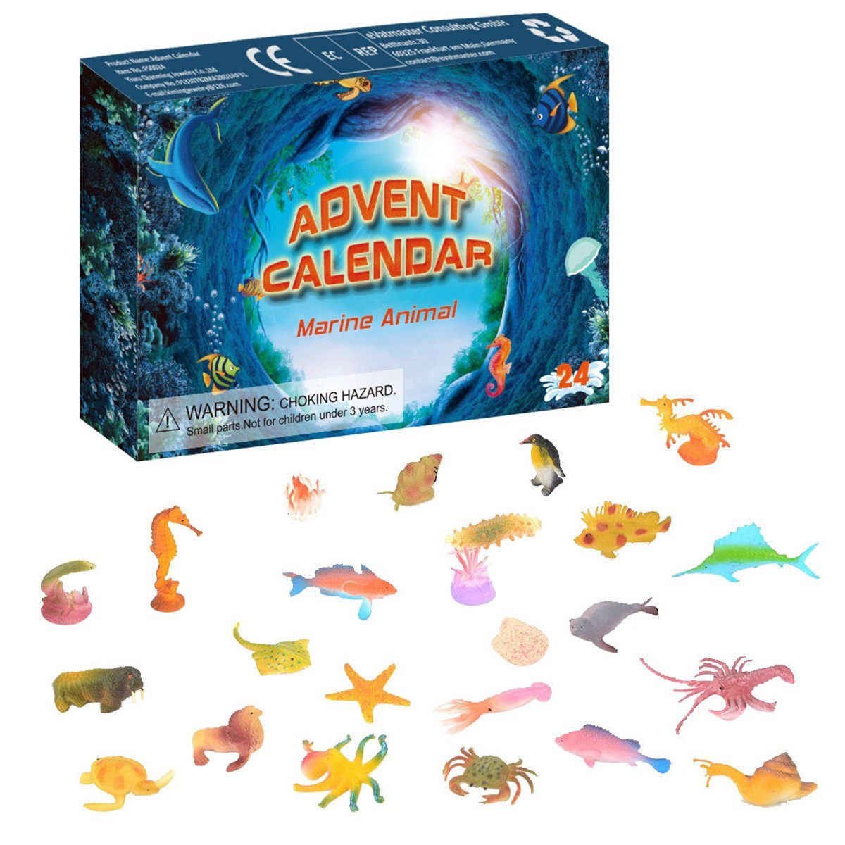 Life (1-tlg) Countdown Spielzeug Box Die 24 Weihnachten Sea Sterne Adventskalender Blind Simulierte