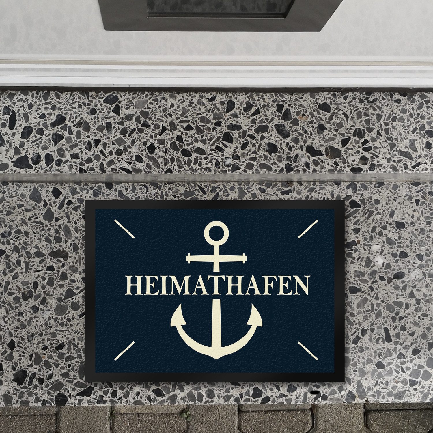 speecheese Fußmatte Heimathafen Fußmatte mit Anker günstig online kaufen