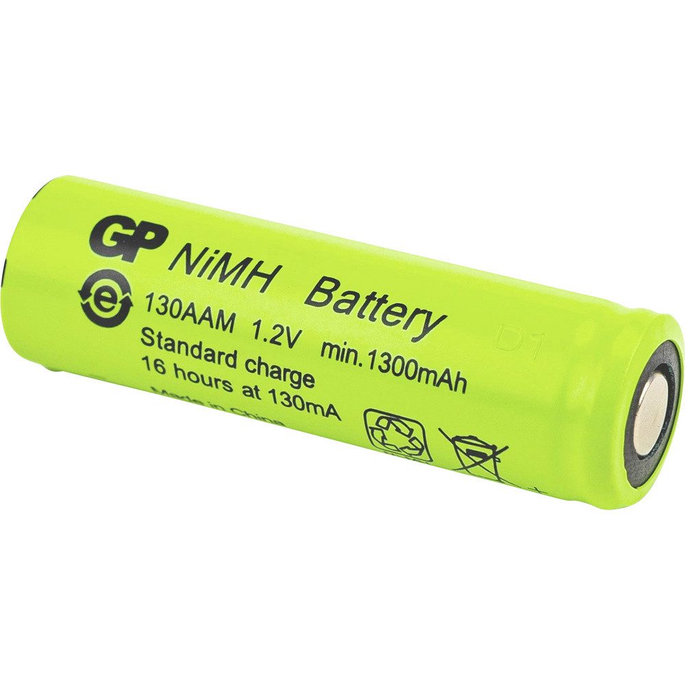 Gp GP GPIND130AAMC1 Spezial-Akku Mignon (AA) Flat-Top NiMH 1.2 V 1300 mAh Batterie