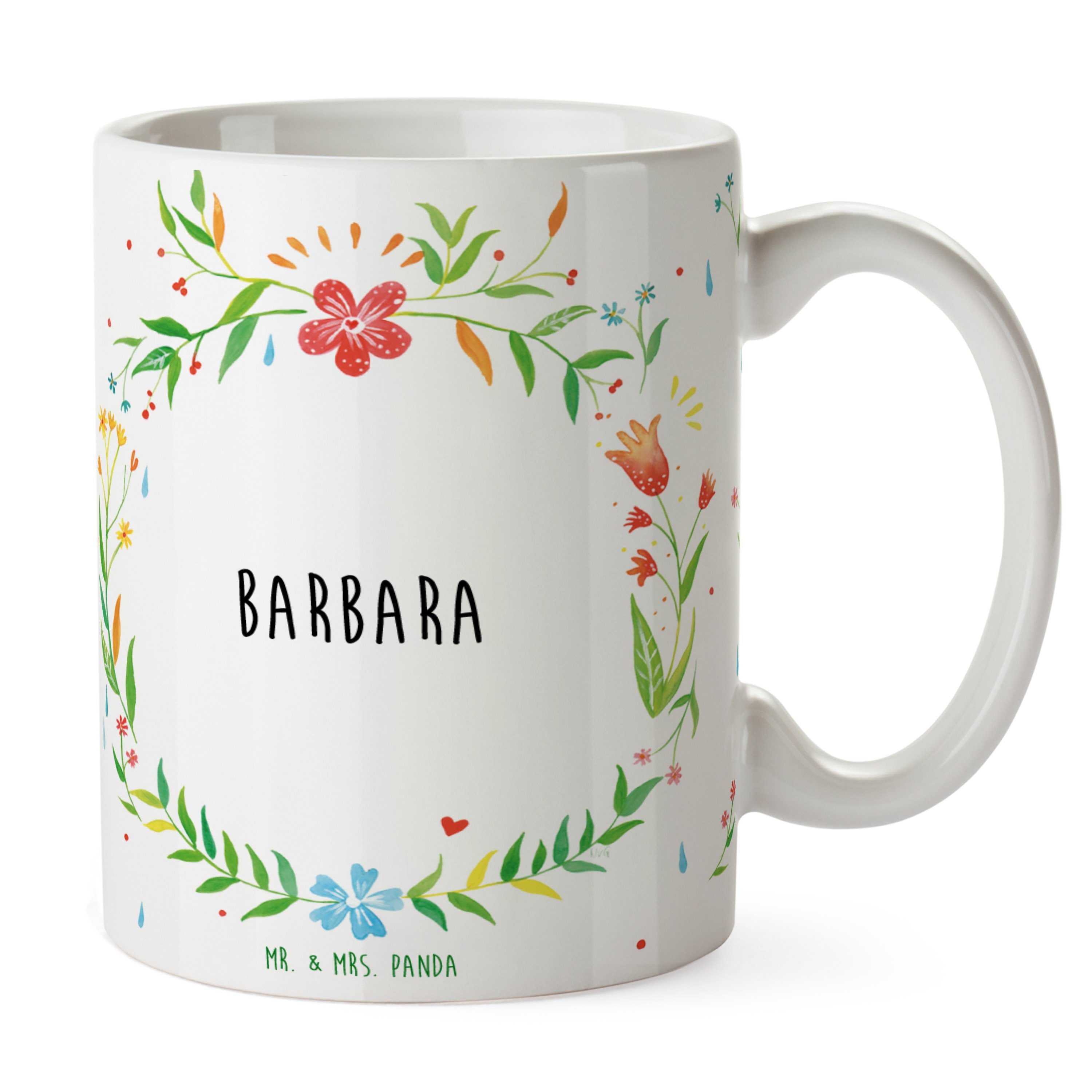 Büro Panda Barbara & Mr. Tasse Tasse, Porzellantasse, - Mrs. Keramik S, Geschenk, Kaffeebecher, Tasse