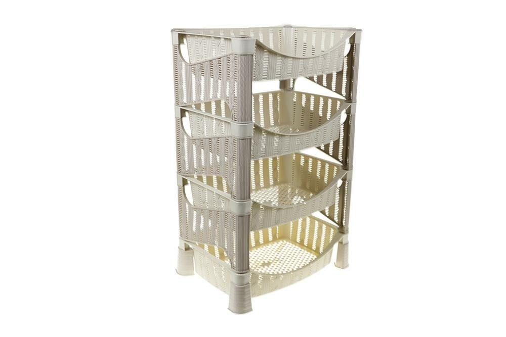 Dekonaz Küchenregal Küchenregal, Beige, 4-stöckig günstig online kaufen