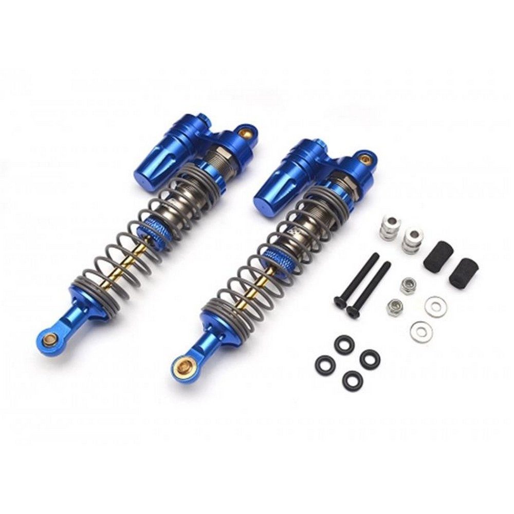 Modellbausatz Boomerang Type E Aluminum Piggyback Shocks 107mm (2) Blue OFFICIAL REC