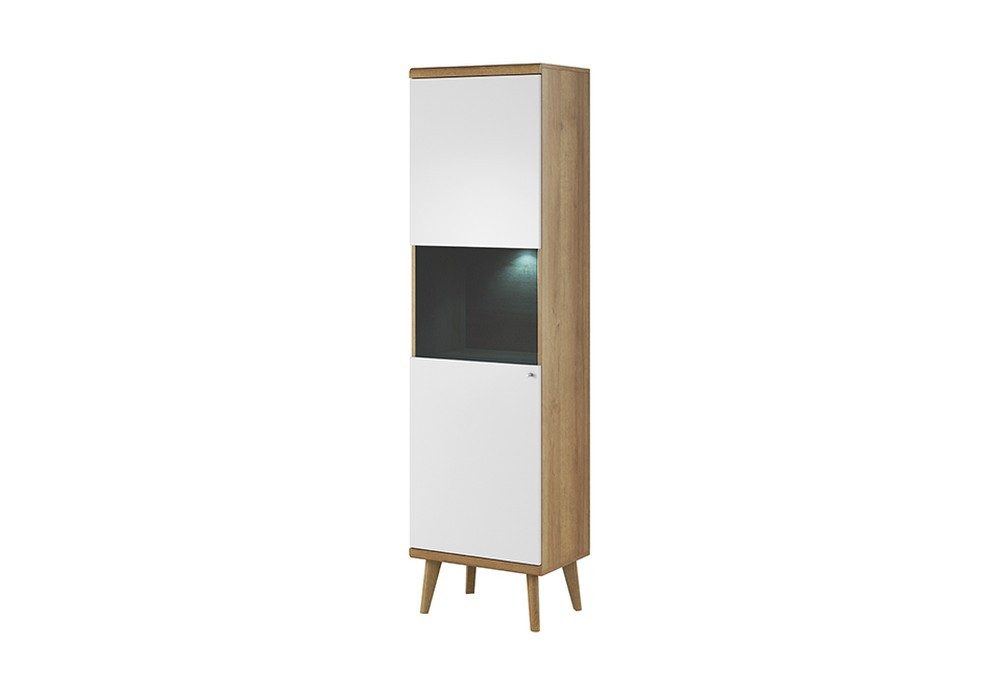 Vitrine Glasregal Holzkommode mit Stauraum - Modern & Neu