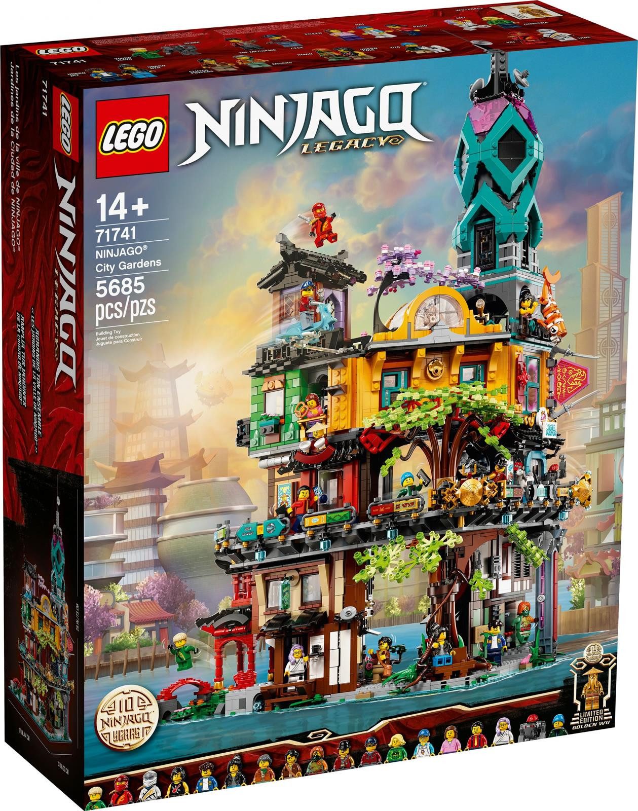 LEGO® LEGO® NINJAGO® 71741 Die Gärten von NINJAGO® City Konstruktionsspielsteine, (5686 St)