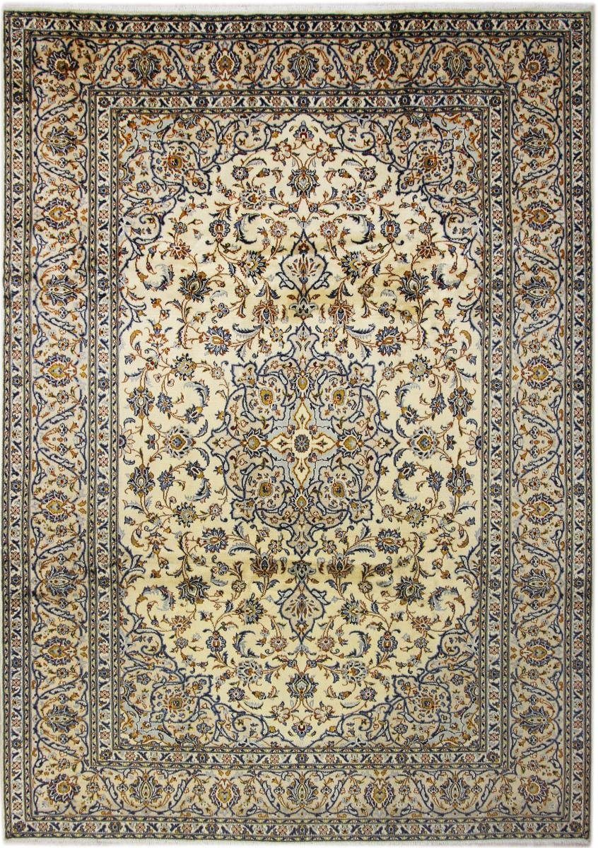 Orientteppich Keshan 251x346 Handgeknüpfter Orientteppich / Perserteppich, Nain Trading, rechteckig, Höhe: 12 mm