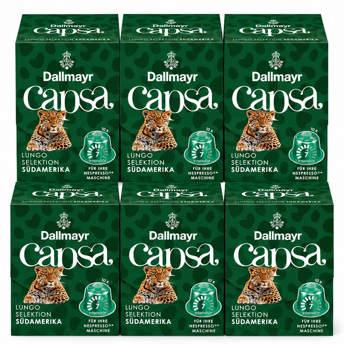DALLMAYR Kaffee, Dallmayr Capsa Lungo Selektion d Oro Südamerika 56g 6er Pack