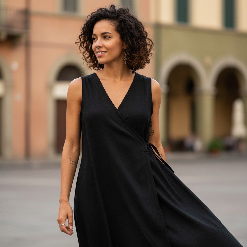 Guru-Shop Midikleid Luftiges Boho Sommerkleid, einfarbiges.. alternative Be günstig online kaufen
