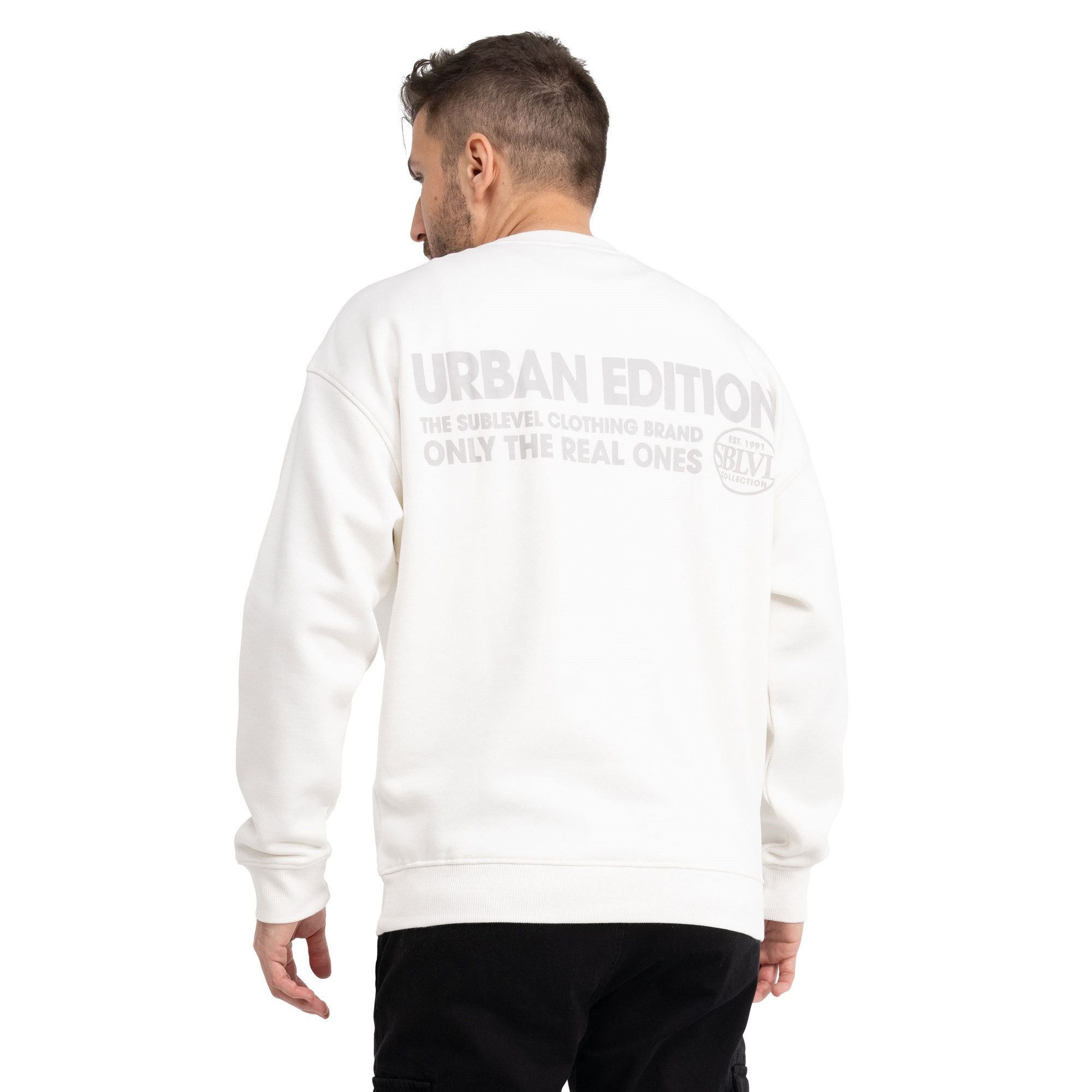 SUBLEVEL Sweatshirt Pullover Herren Sweater Sweatshirt Rundhals